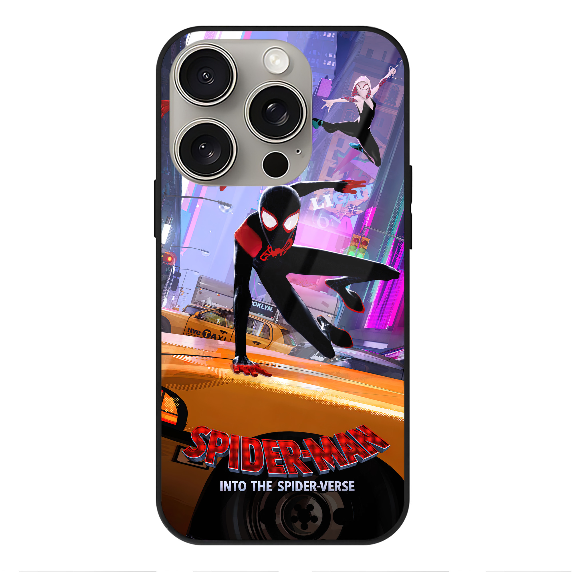 Spider Man スパイダーマン 【iPhone15Pro対応】スマホケース 耐衝撃＆黄変防止 背面ガラス
