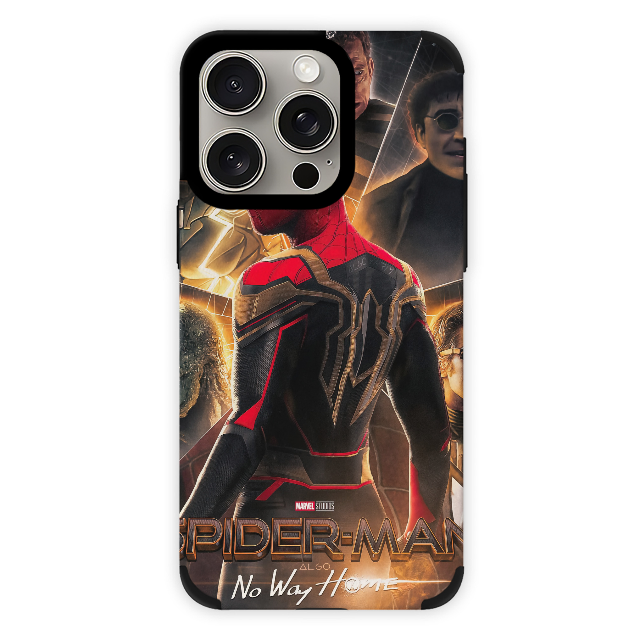 （画像用） Spider Man スパイダーマン 【iPhone15ProMax対応】 PUレザー スマホケース 耐衝撃＆黄変防止