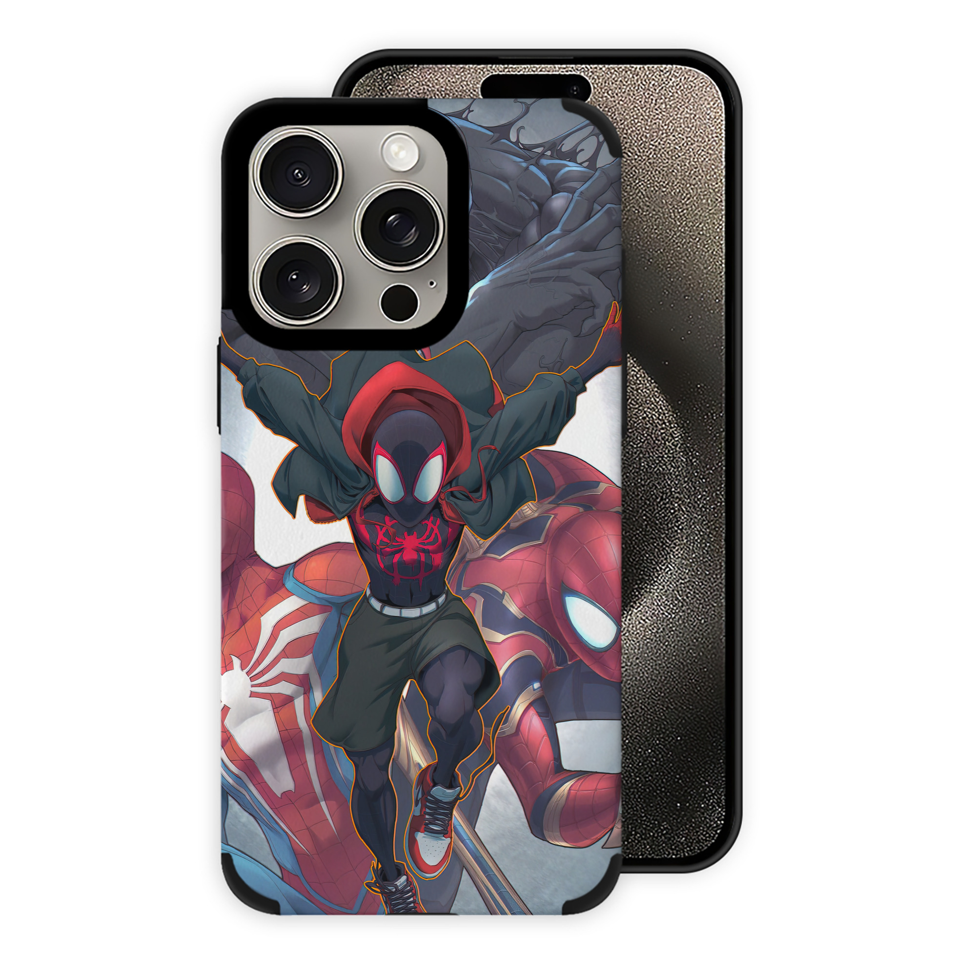 Spider Man スパイダーマン 【iPhone15ProMax対応】 PUレザー スマホケース 耐衝撃＆黄変防止