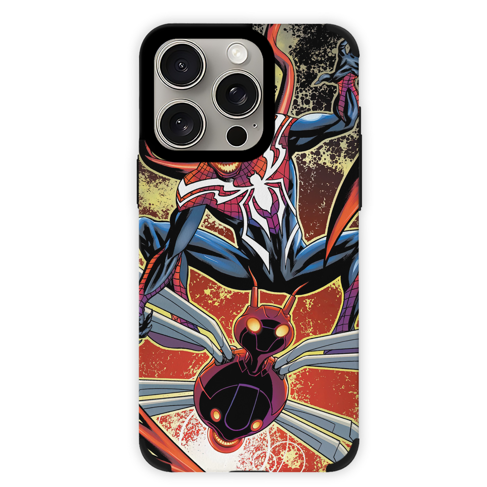 （画像用） Spider Man スパイダーマン 【iPhone15ProMax対応】 PUレザー スマホケース 耐衝撃＆黄変防止