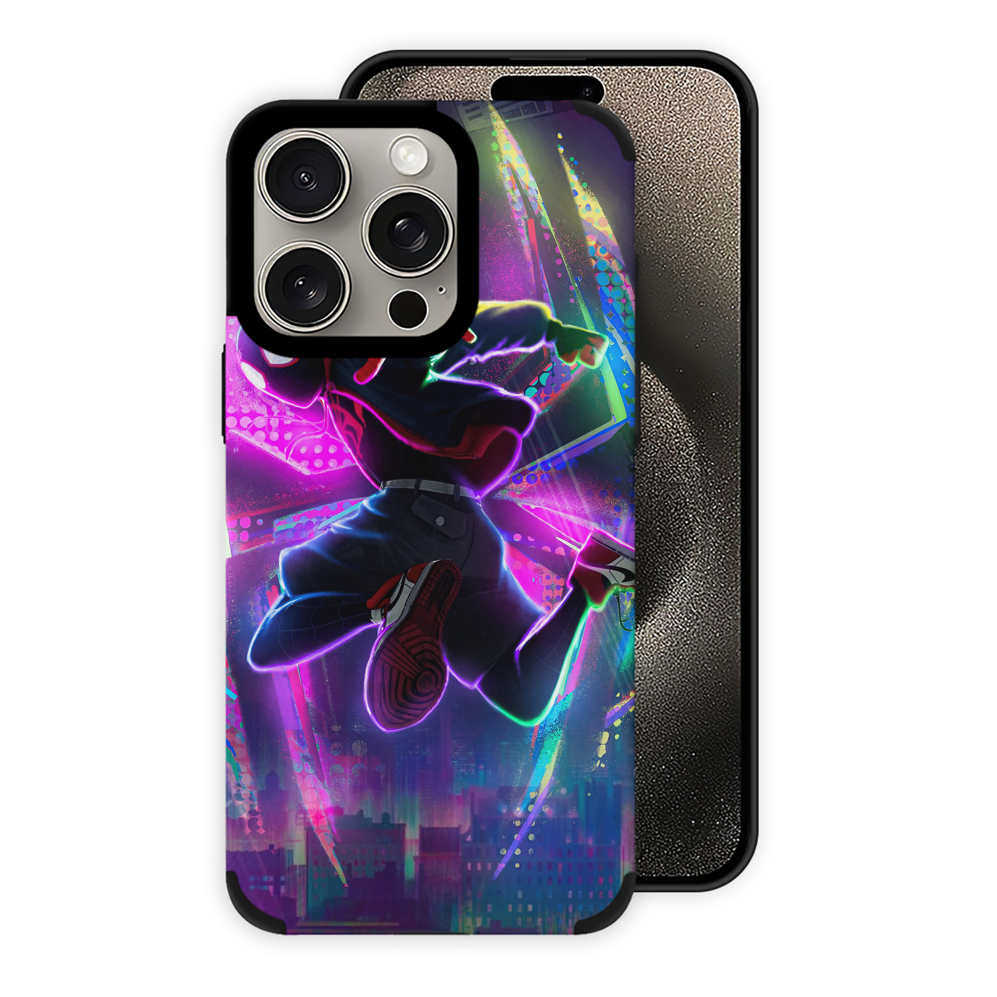 （画像用） Spider Man スパイダーマン 【iPhone15ProMax対応】 PUレザー スマホケース 耐衝撃＆黄変防止