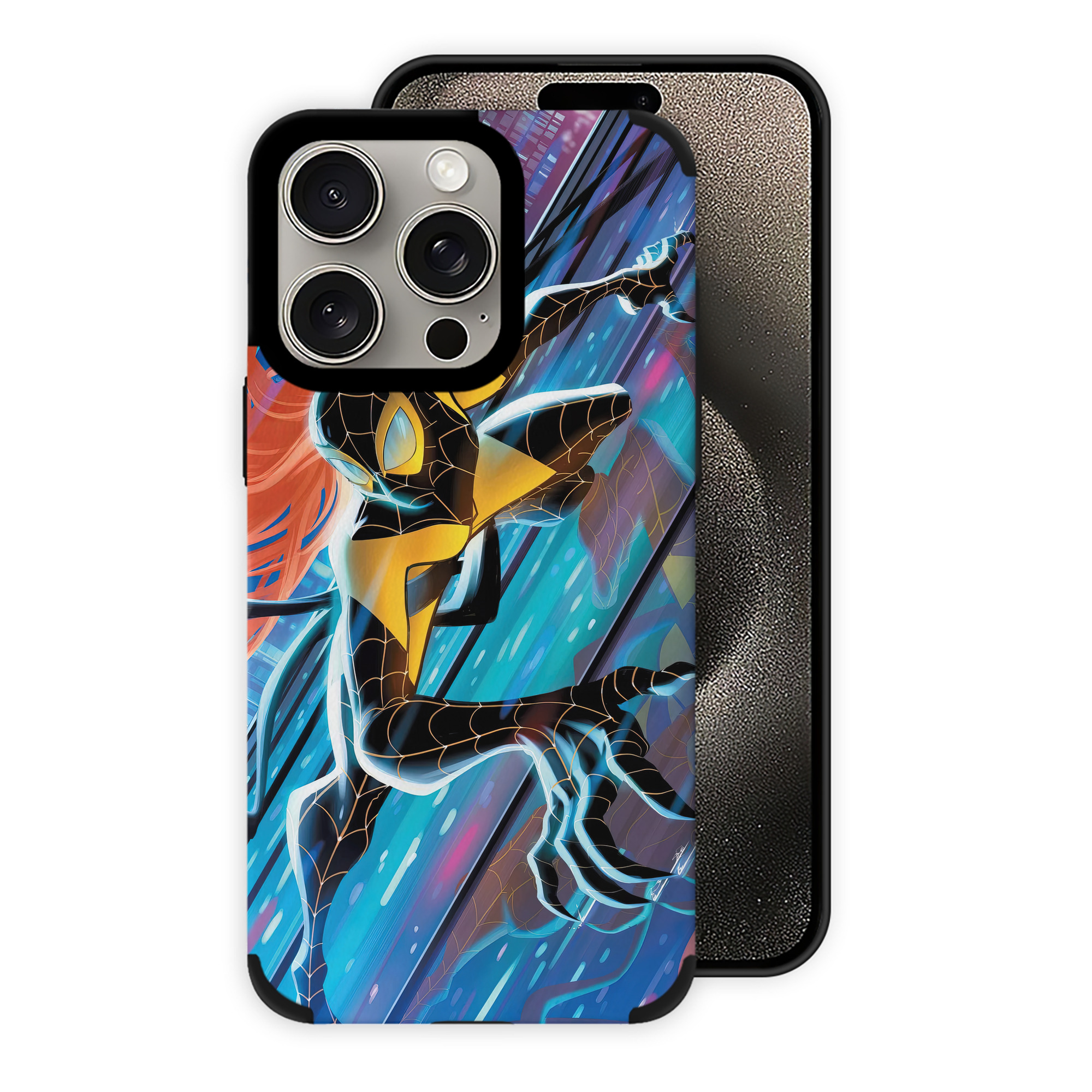 Spider Man スパイダーマン 【iPhone15ProMax対応】 PUレザー スマホケース 耐衝撃＆黄変防止