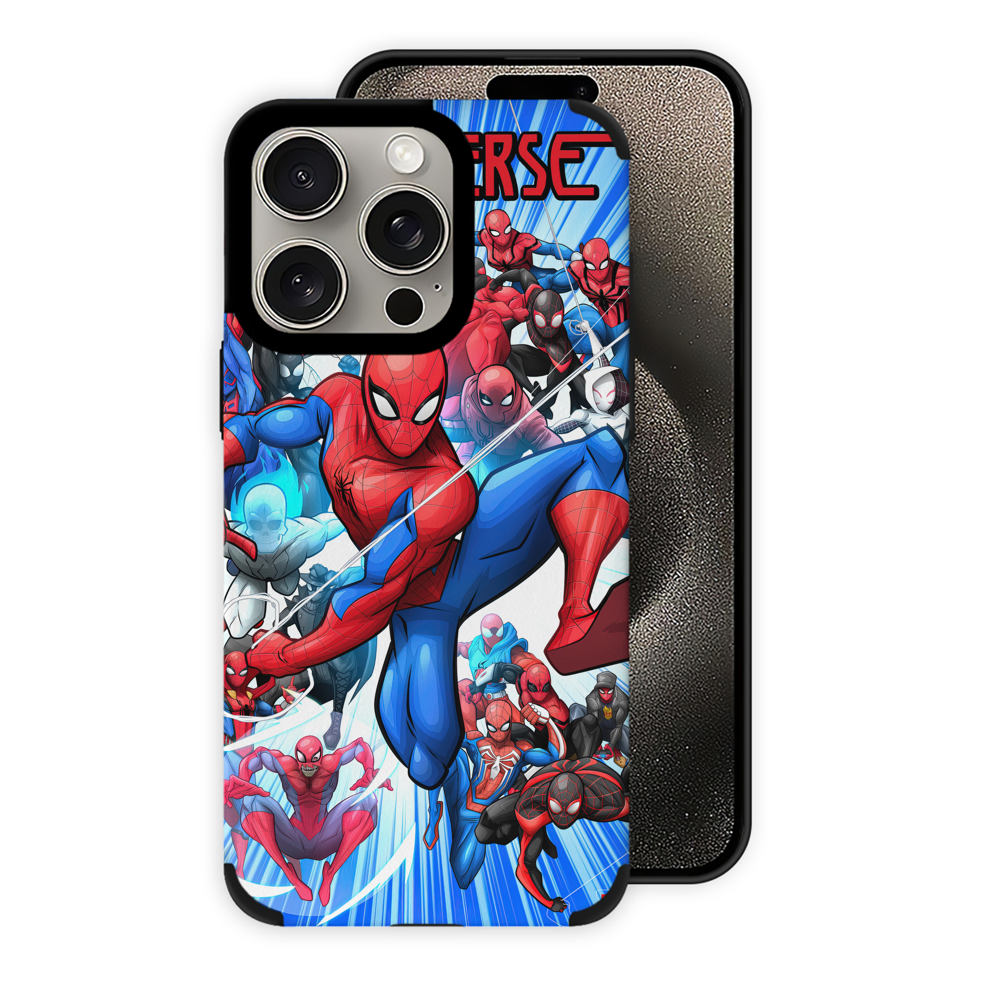 （画像用） Spider Man スパイダーマン 【iPhone15ProMax対応】 PUレザー スマホケース 耐衝撃＆黄変防止