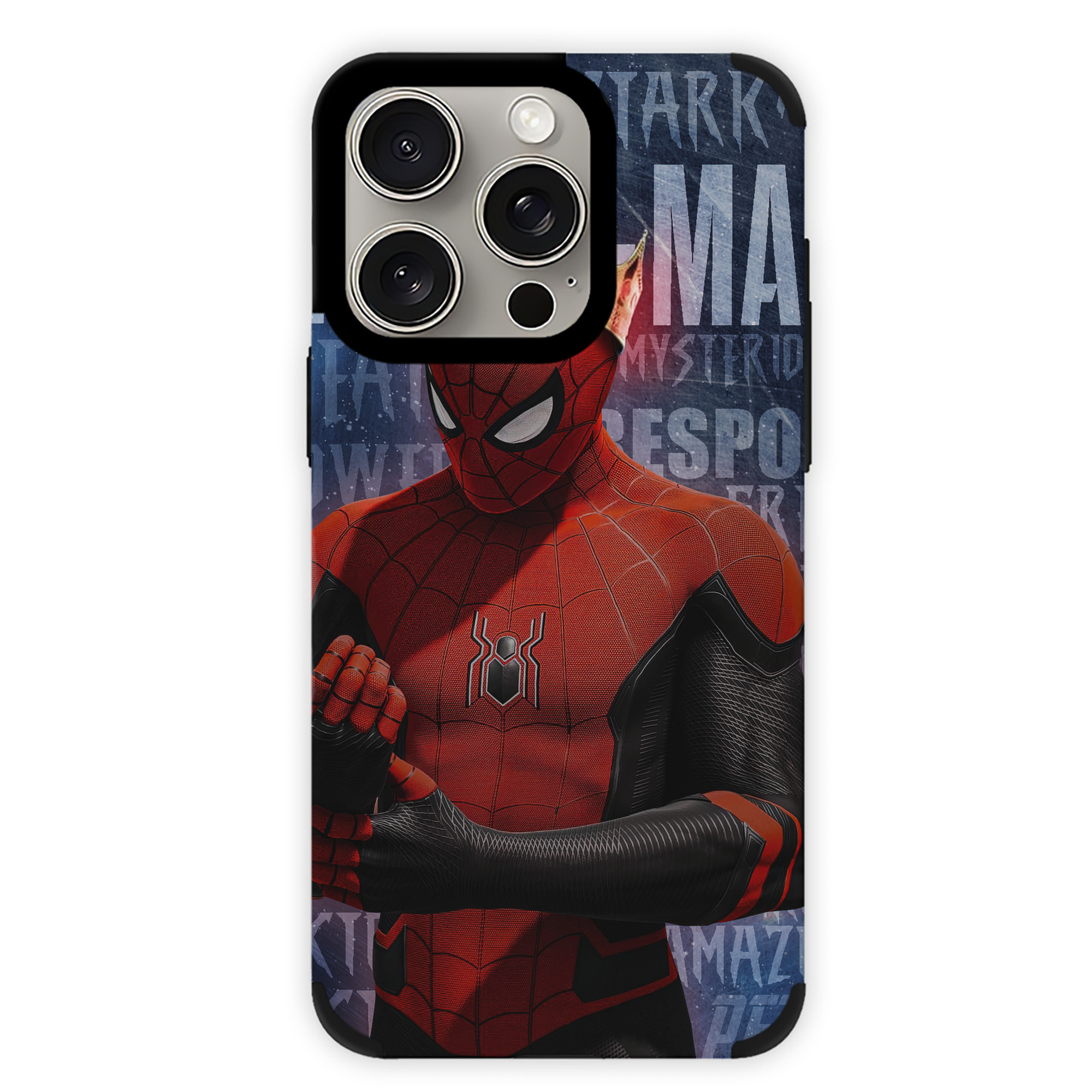 （画像用） Spider Man スパイダーマン 【iPhone15ProMax対応】 PUレザー スマホケース 耐衝撃＆黄変防止