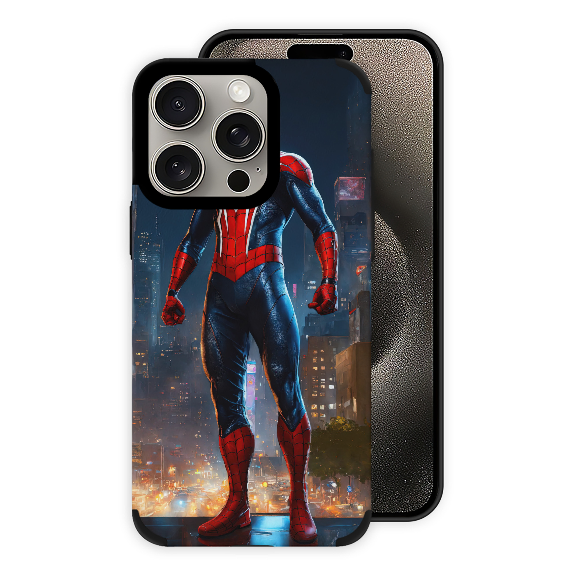 （画像用） Spider Man スパイダーマン 【iPhone15ProMax対応】 PUレザー スマホケース 耐衝撃＆黄変防止