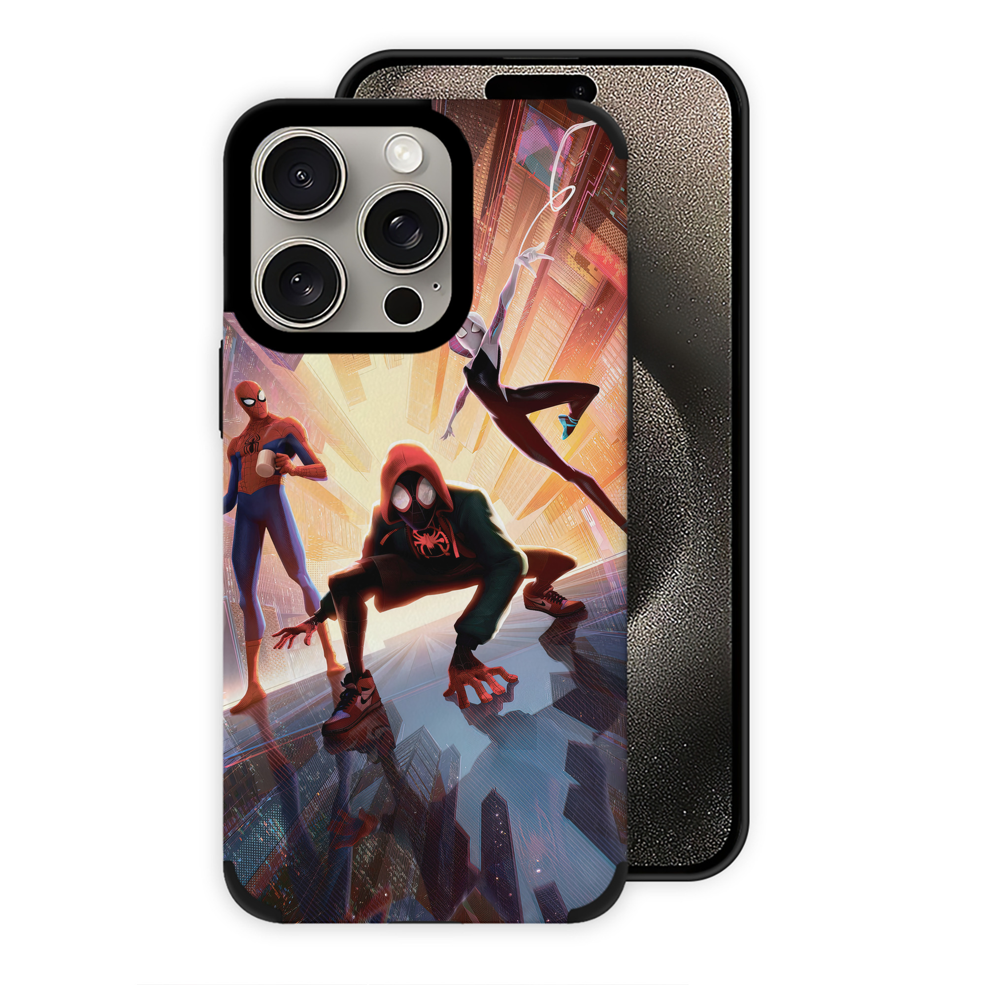 （画像用） Spider Man スパイダーマン 【iPhone15ProMax対応】 PUレザー スマホケース 耐衝撃＆黄変防止
