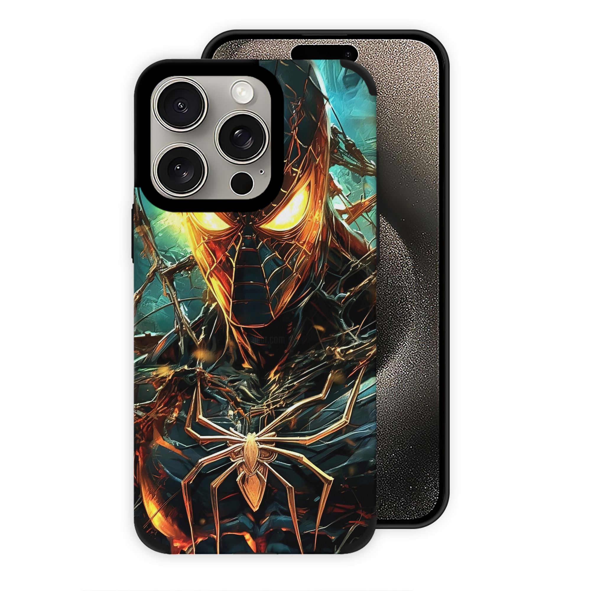 （画像用） Spider Man スパイダーマン 【iPhone15ProMax対応】 PUレザー スマホケース 耐衝撃＆黄変防止