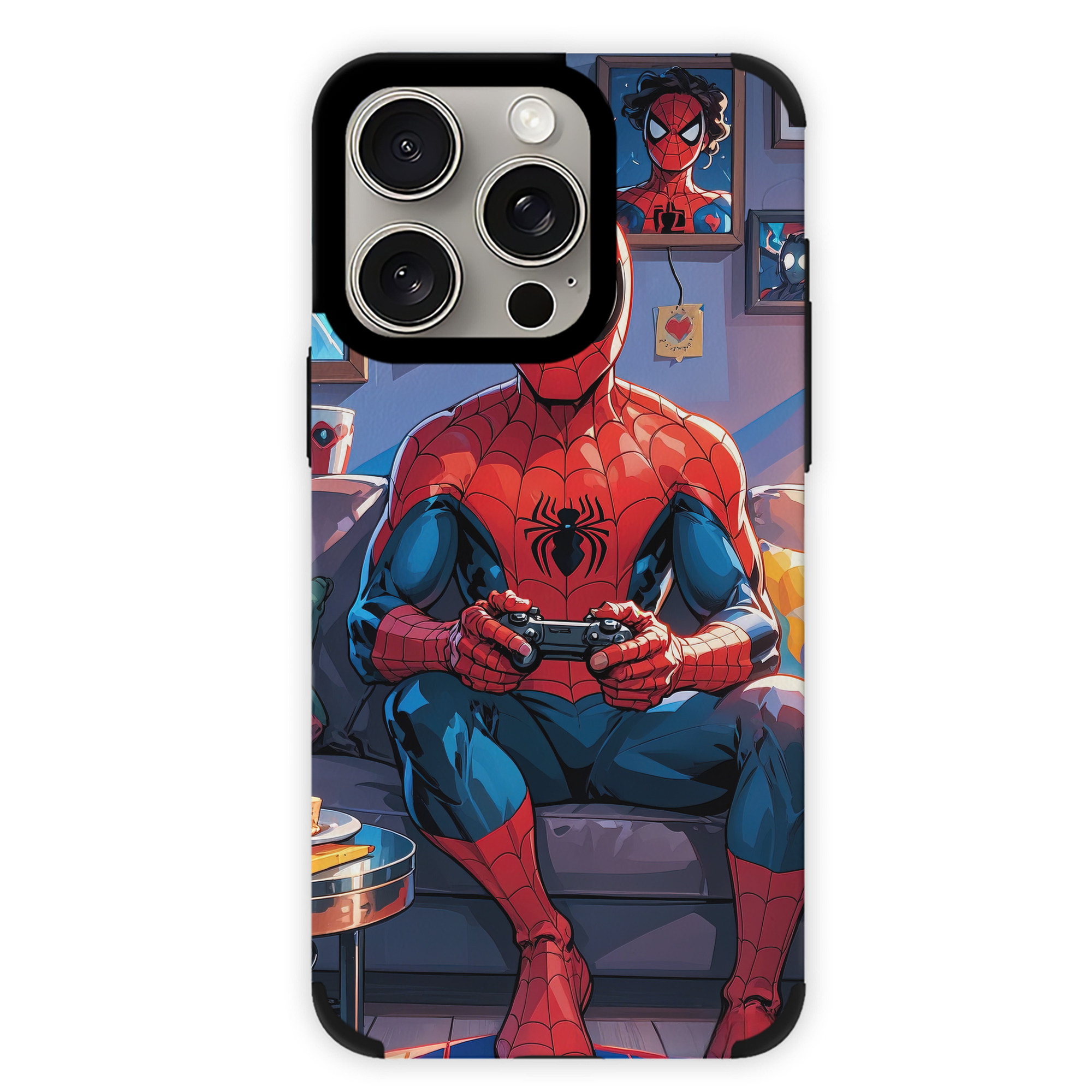 Spider Man スパイダーマン 【iPhone15ProMax対応】 PUレザー スマホケース 耐衝撃＆黄変防止