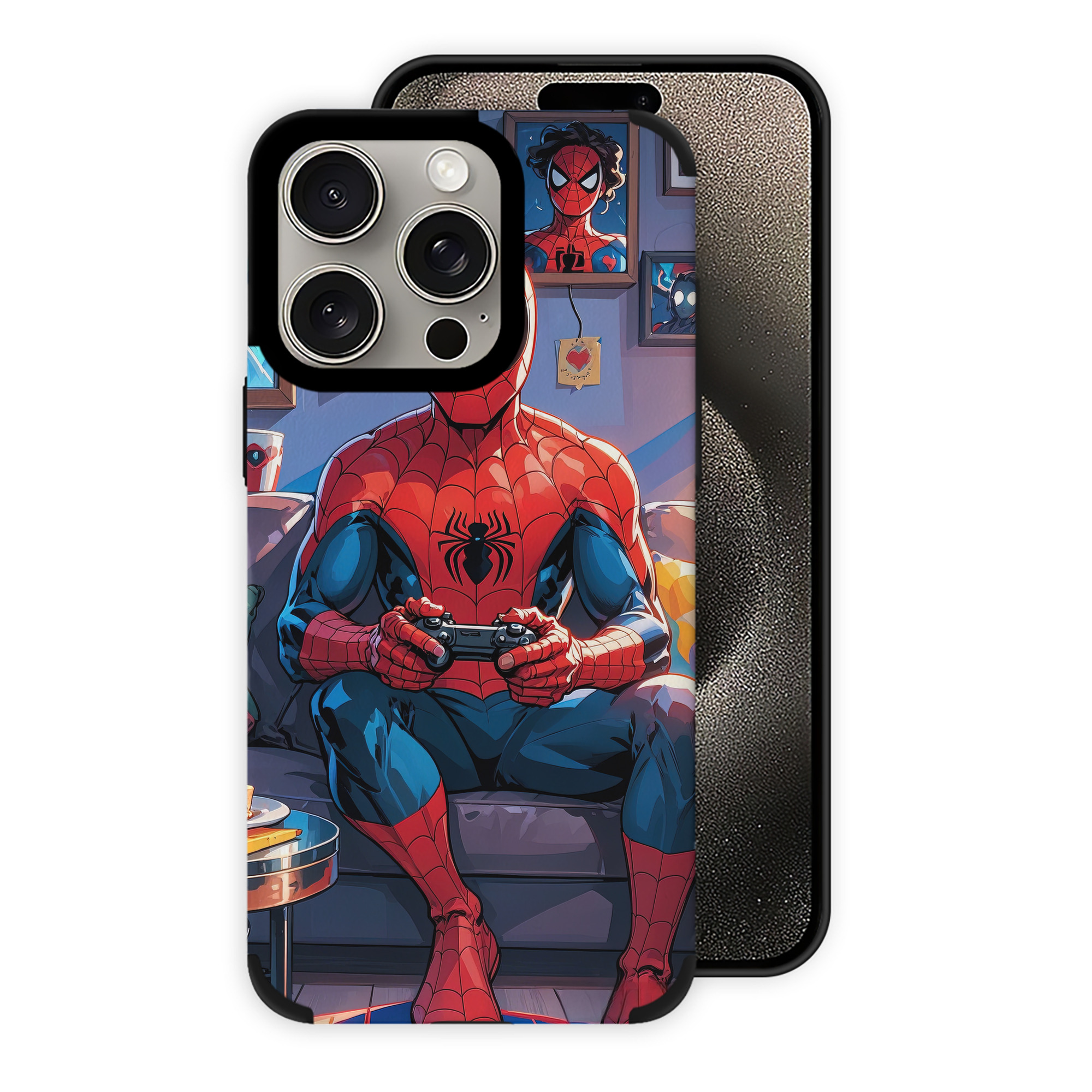 Spider Man スパイダーマン 【iPhone15ProMax対応】 PUレザー スマホケース 耐衝撃＆黄変防止