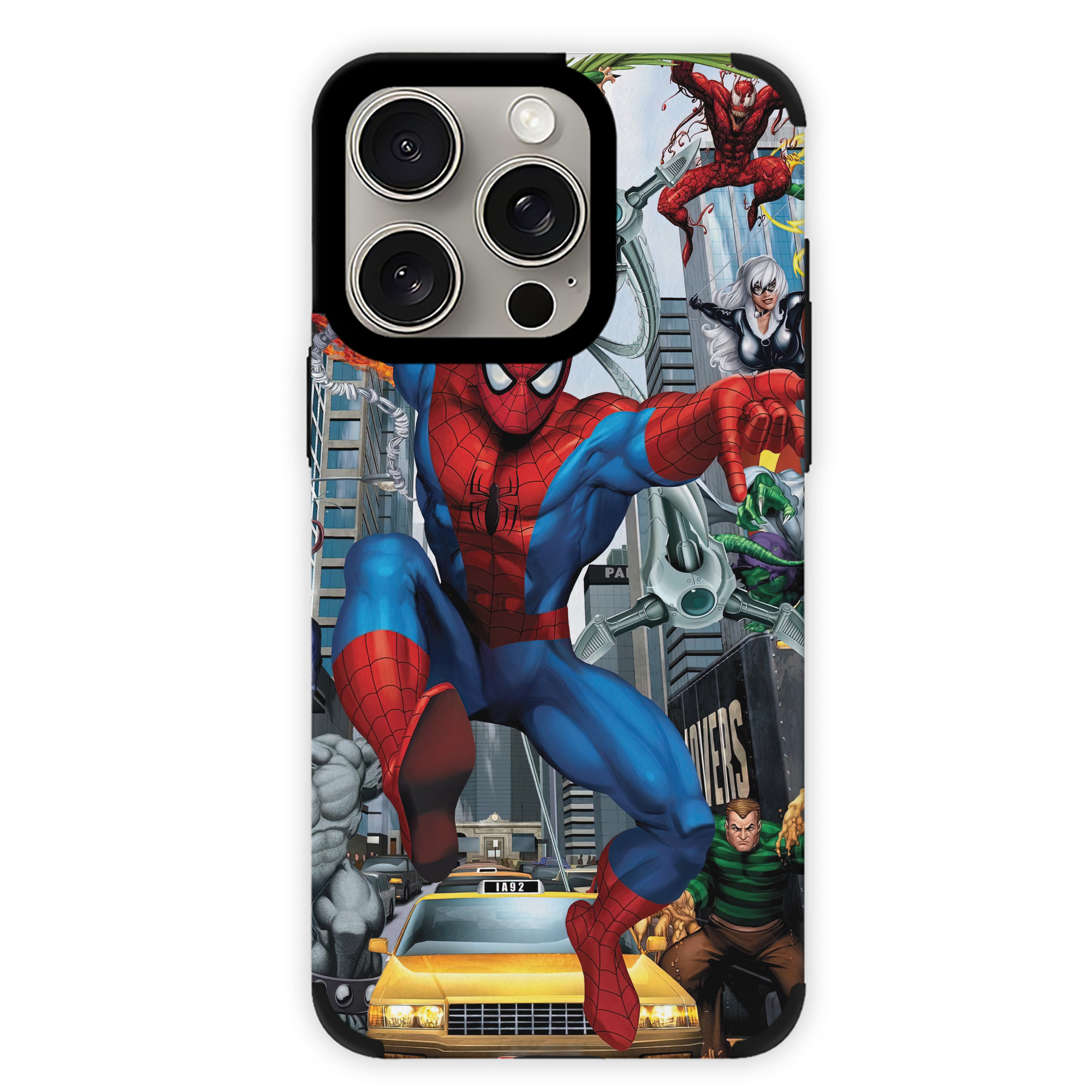 Spider Man スパイダーマン 【iPhone15ProMax対応】 PUレザー スマホケース 耐衝撃＆黄変防止