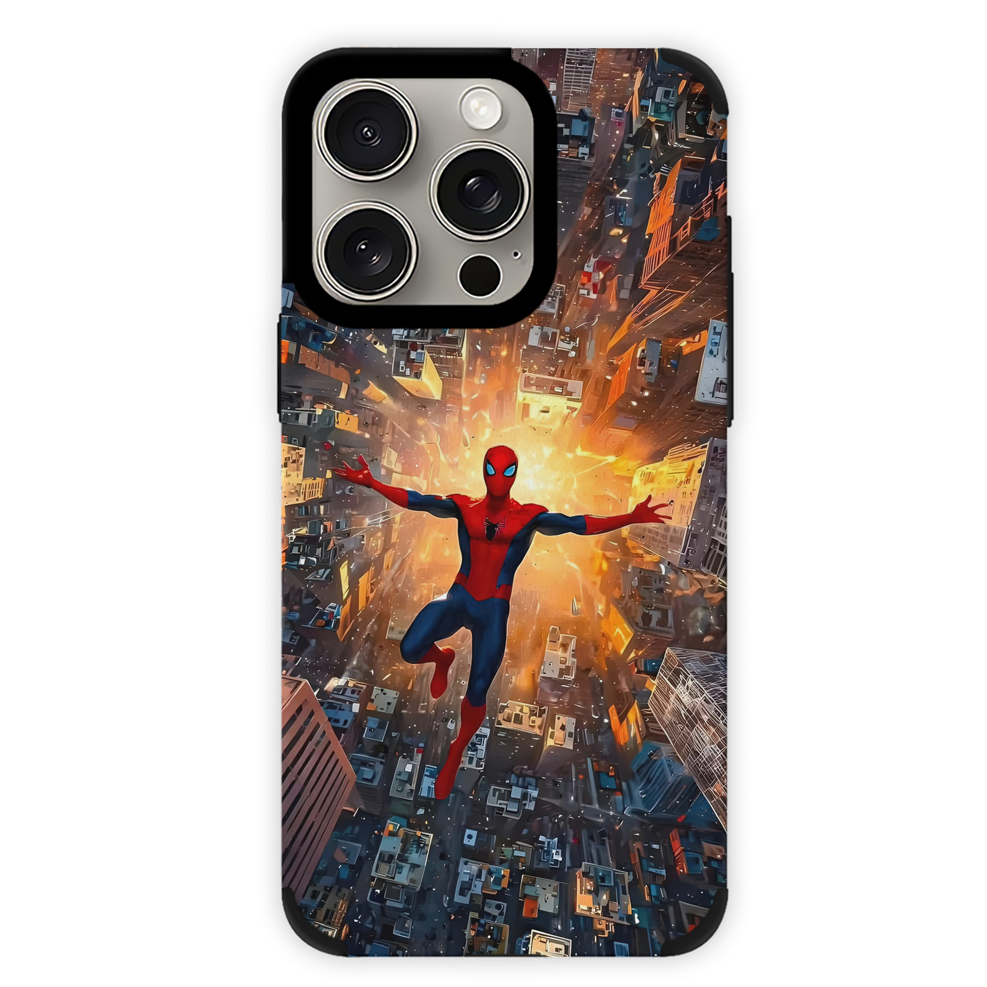 Spider Man スパイダーマン 【iPhone15ProMax対応】 PUレザー スマホケース 耐衝撃＆黄変防止