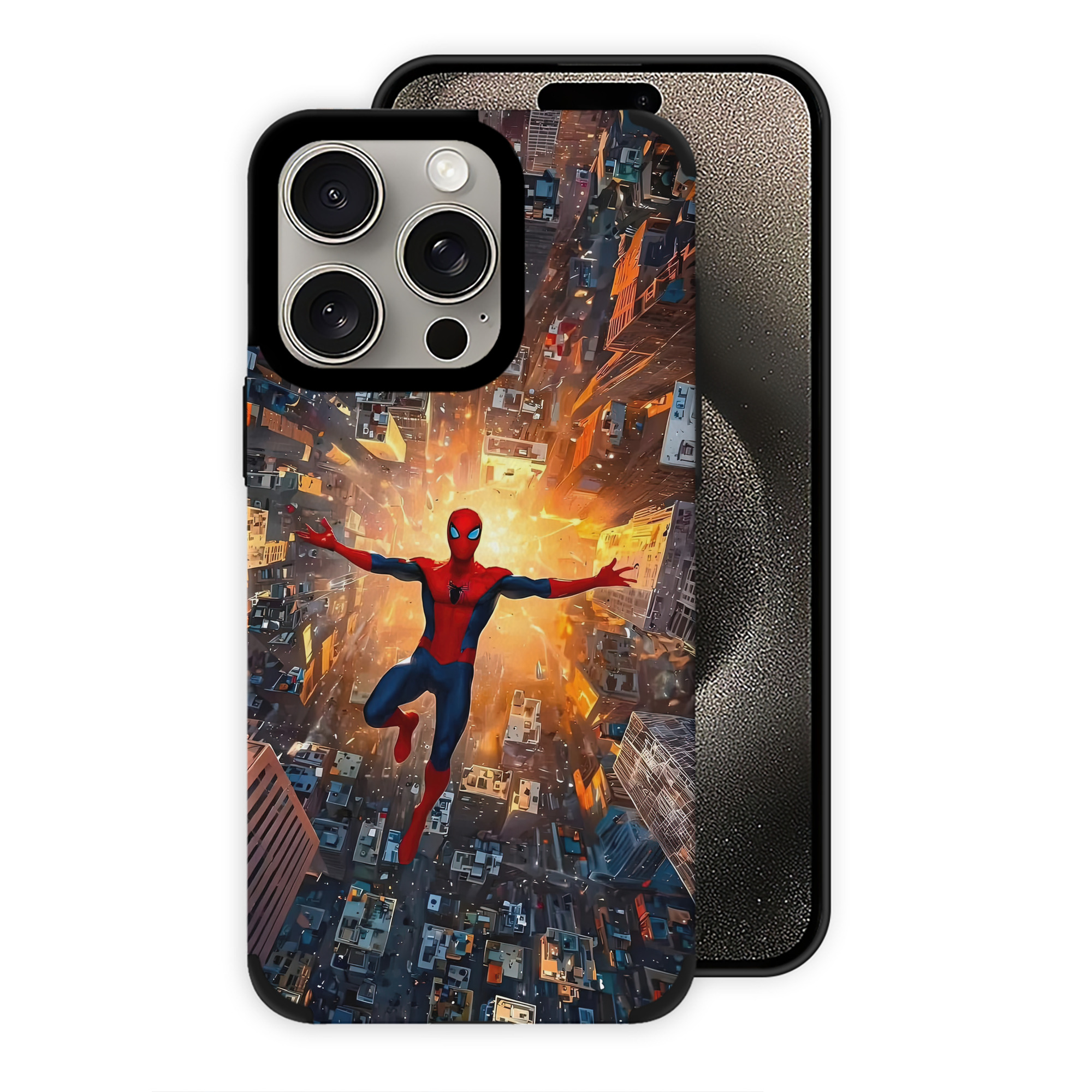 Spider Man スパイダーマン 【iPhone15ProMax対応】 PUレザー スマホケース 耐衝撃＆黄変防止