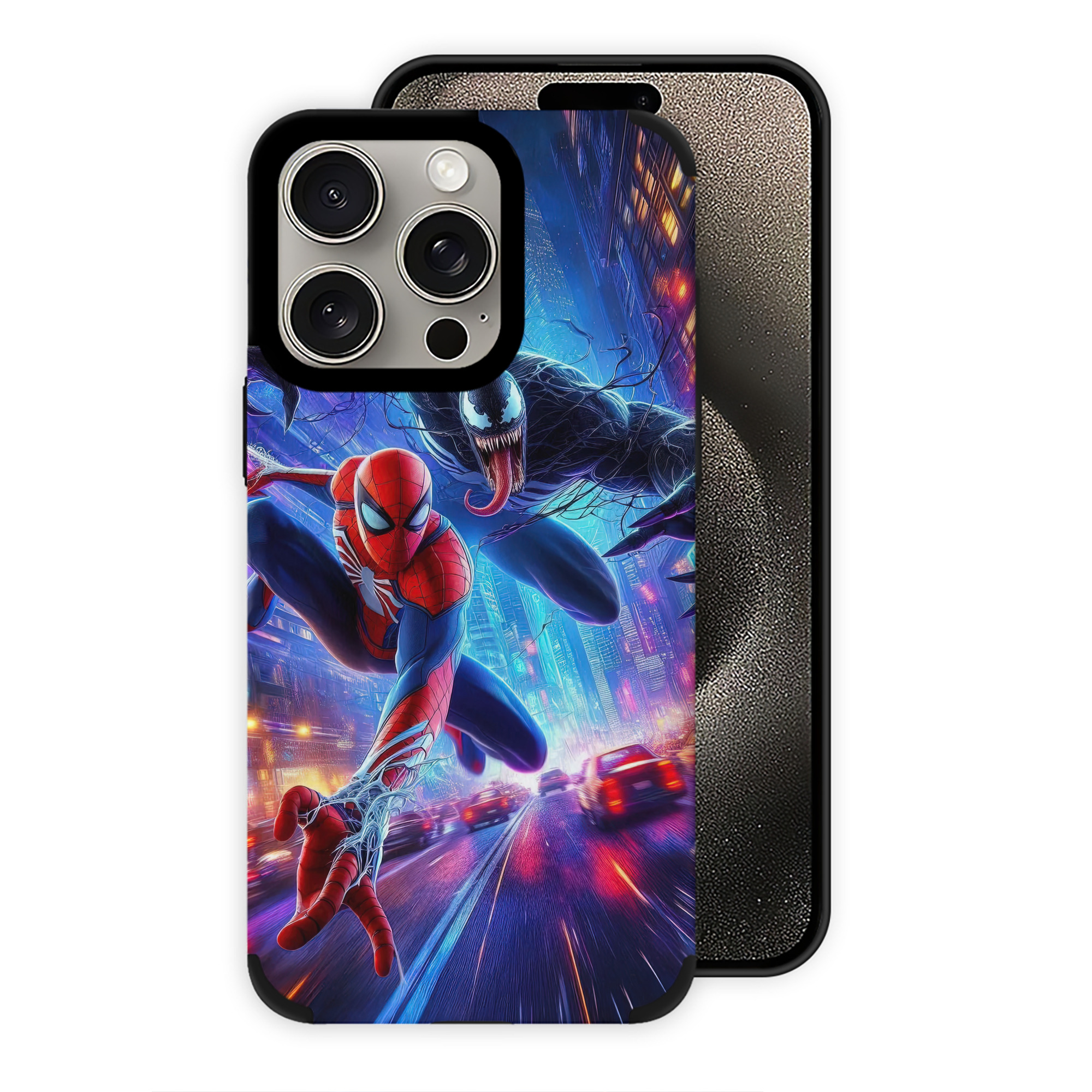 （画像用） Spider Man スパイダーマン 【iPhone15ProMax対応】 PUレザー スマホケース 耐衝撃＆黄変防止