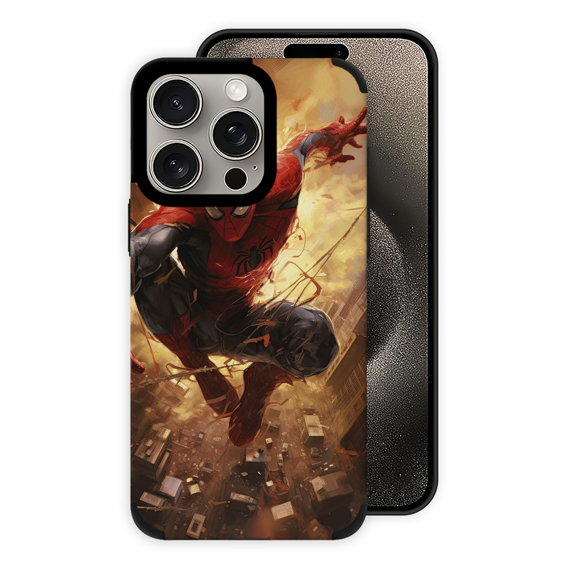 Spider Man スパイダーマン 【iPhone15ProMax対応】 PUレザー スマホケース 耐衝撃＆黄変防止