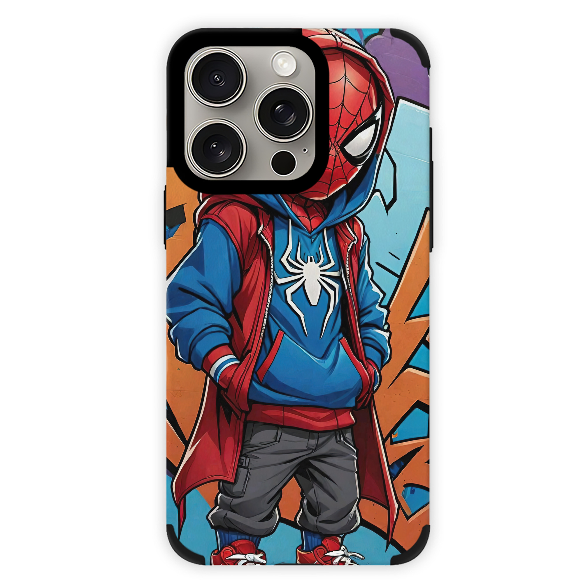 Spider Man スパイダーマン 【iPhone15ProMax対応】 PUレザー スマホケース 耐衝撃＆黄変防止