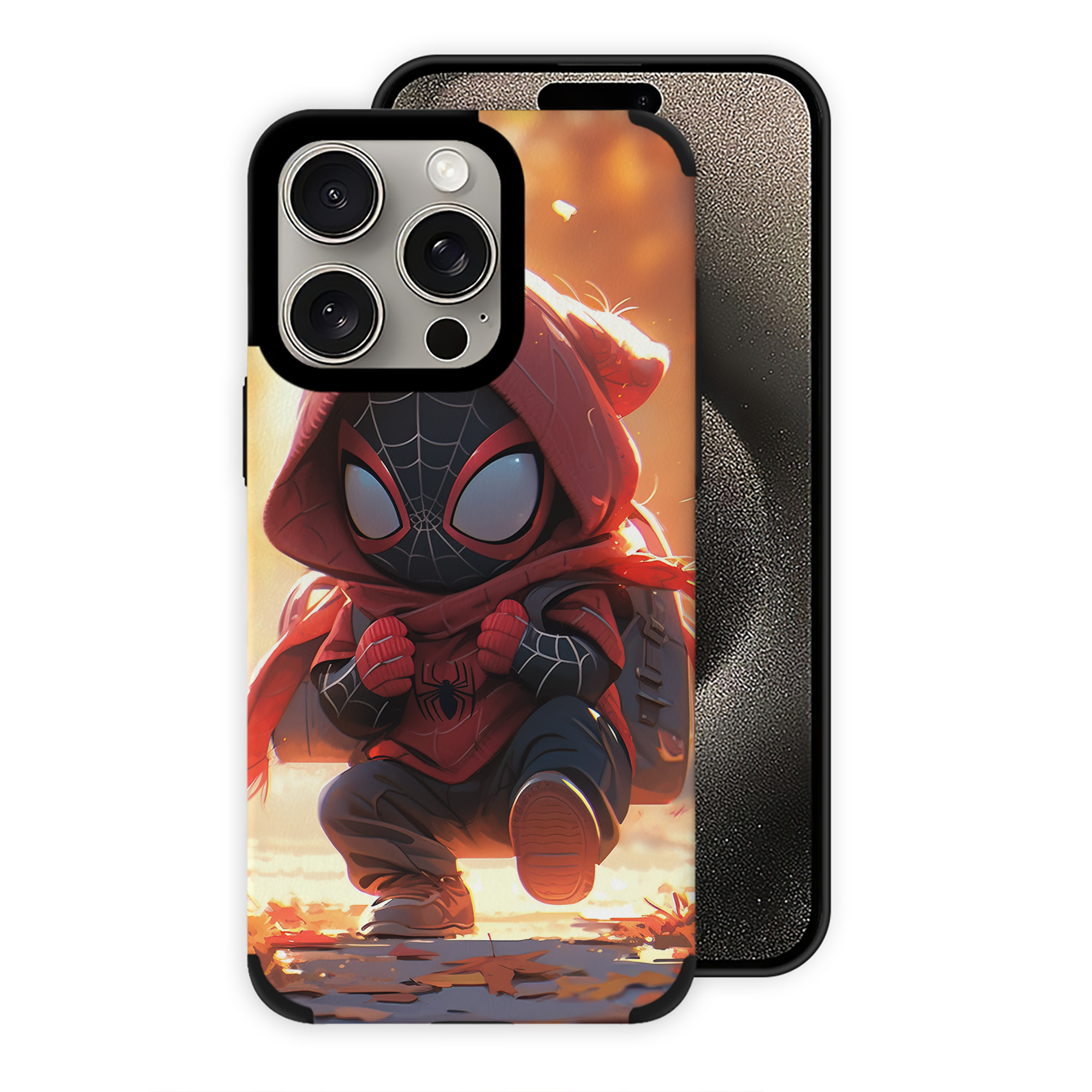 （画像用） Spider Man スパイダーマン 【iPhone15ProMax対応】 PUレザー スマホケース 耐衝撃＆黄変防止
