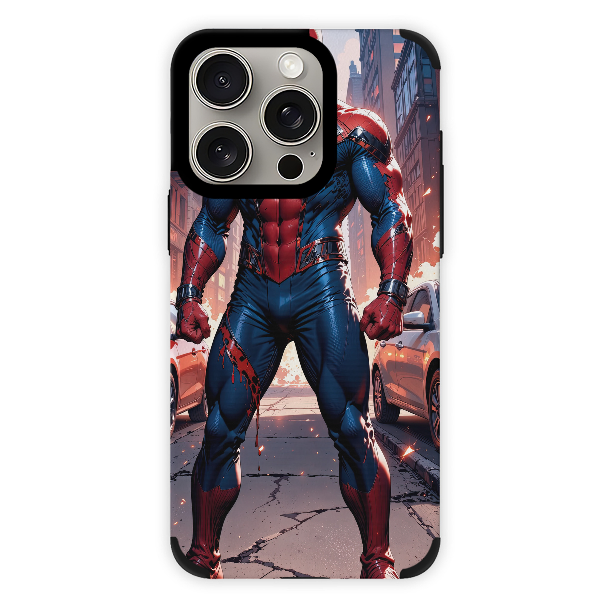 Spider Man スパイダーマン 【iPhone15ProMax対応】 PUレザー スマホケース 耐衝撃＆黄変防止