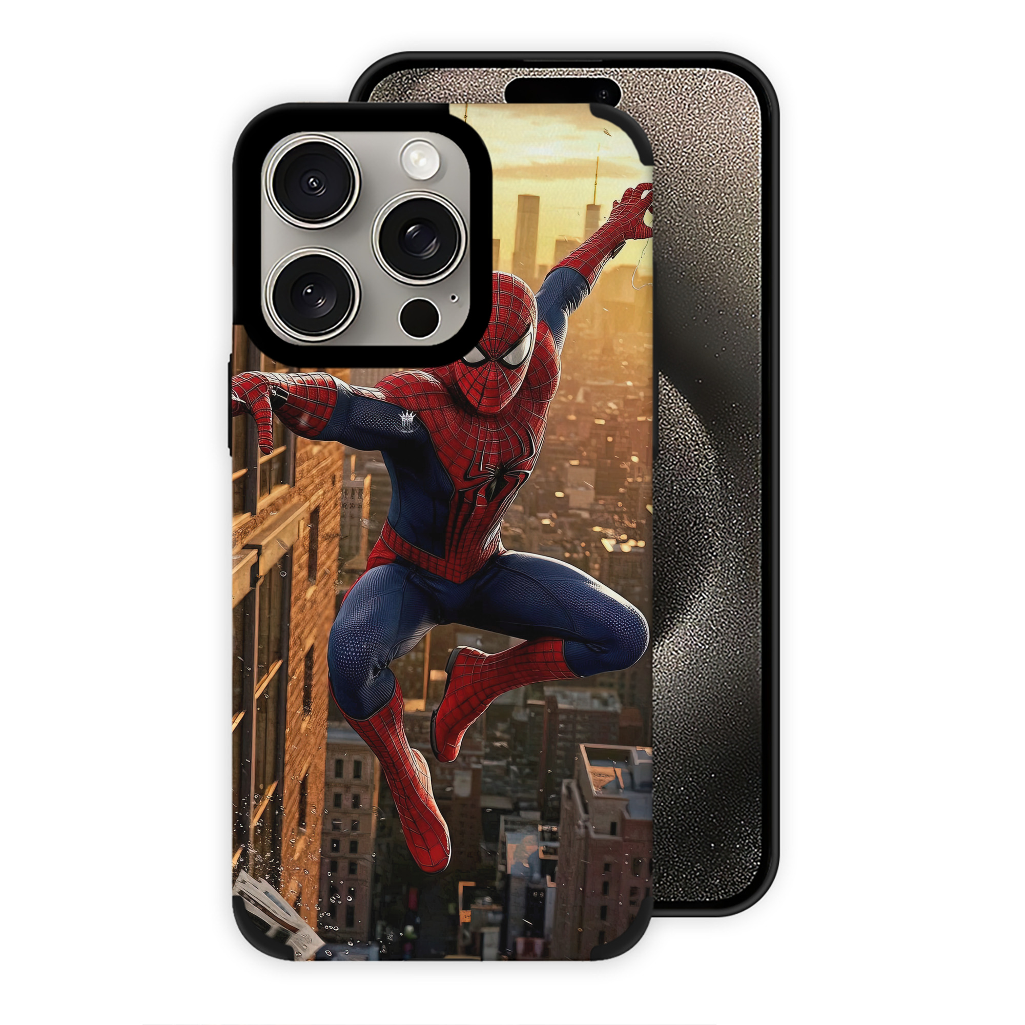 Spider Man スパイダーマン 【iPhone15ProMax対応】 PUレザー スマホケース 耐衝撃＆黄変防止