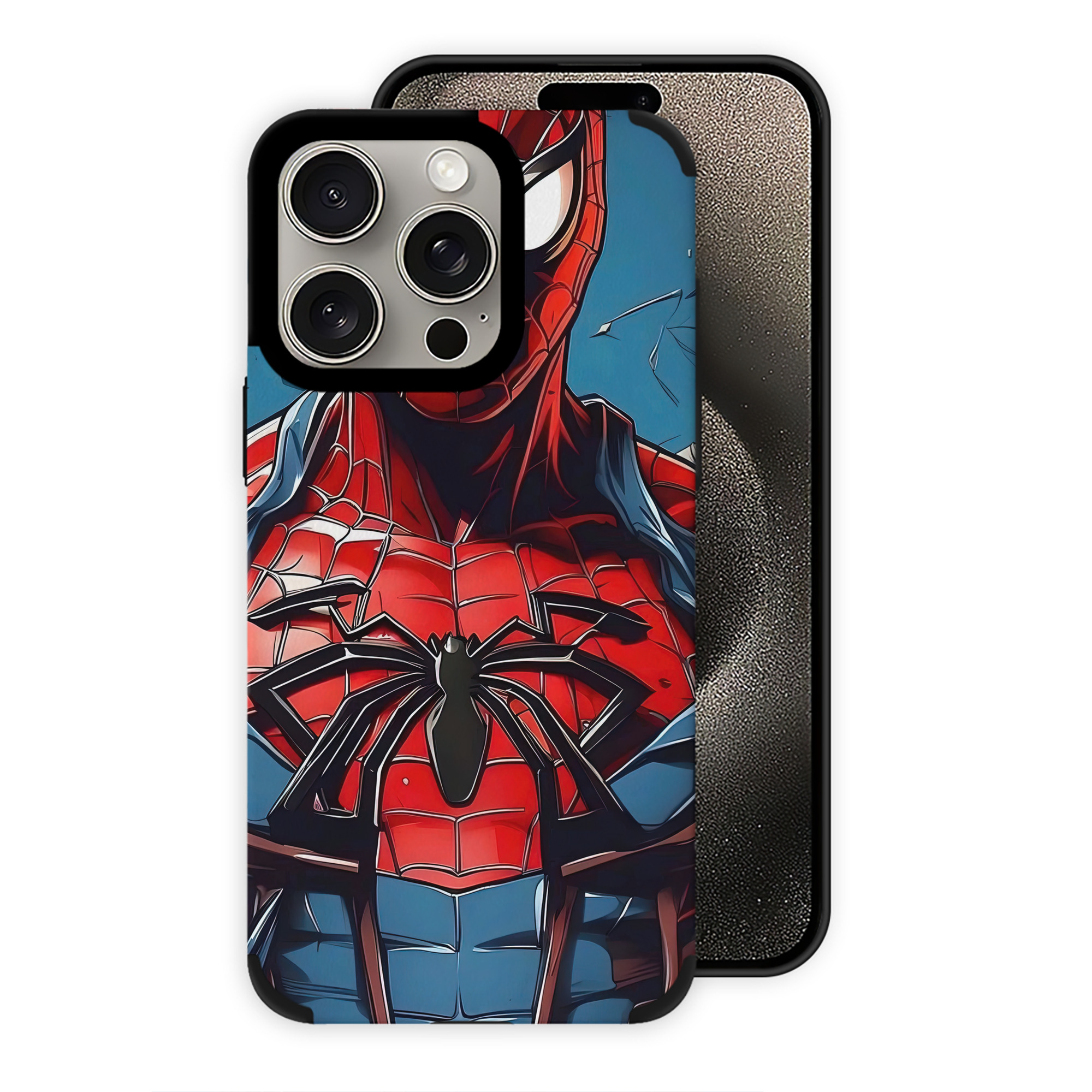 （画像用） Spider Man スパイダーマン 【iPhone15ProMax対応】 PUレザー スマホケース 耐衝撃＆黄変防止