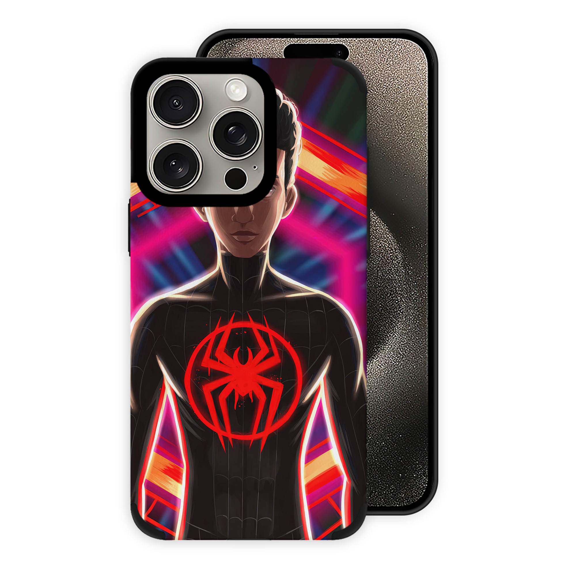 （画像用） Spider Man スパイダーマン 【iPhone15ProMax対応】 PUレザー スマホケース 耐衝撃＆黄変防止