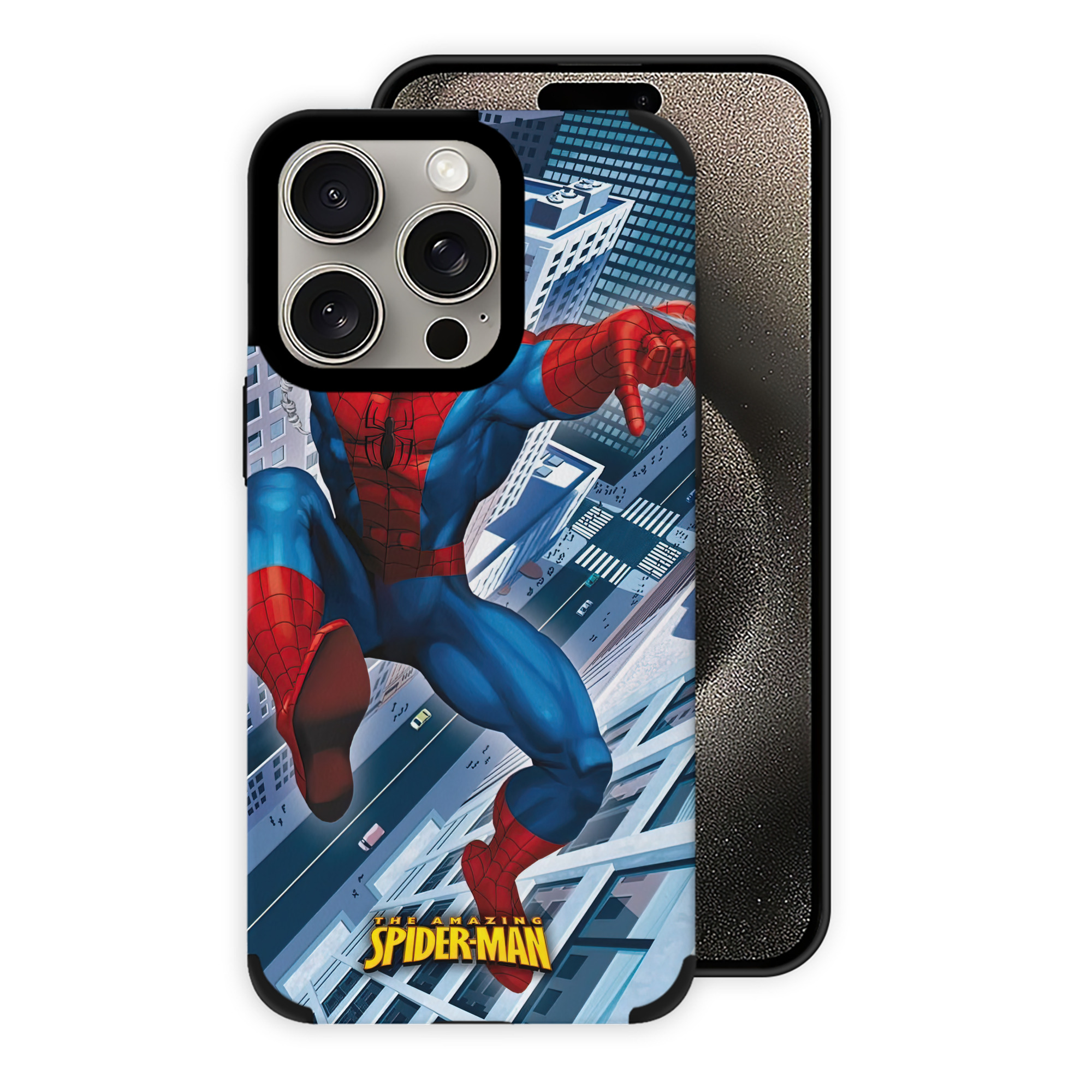 Spider Man スパイダーマン 【iPhone15ProMax対応】 PUレザー スマホケース 耐衝撃＆黄変防止
