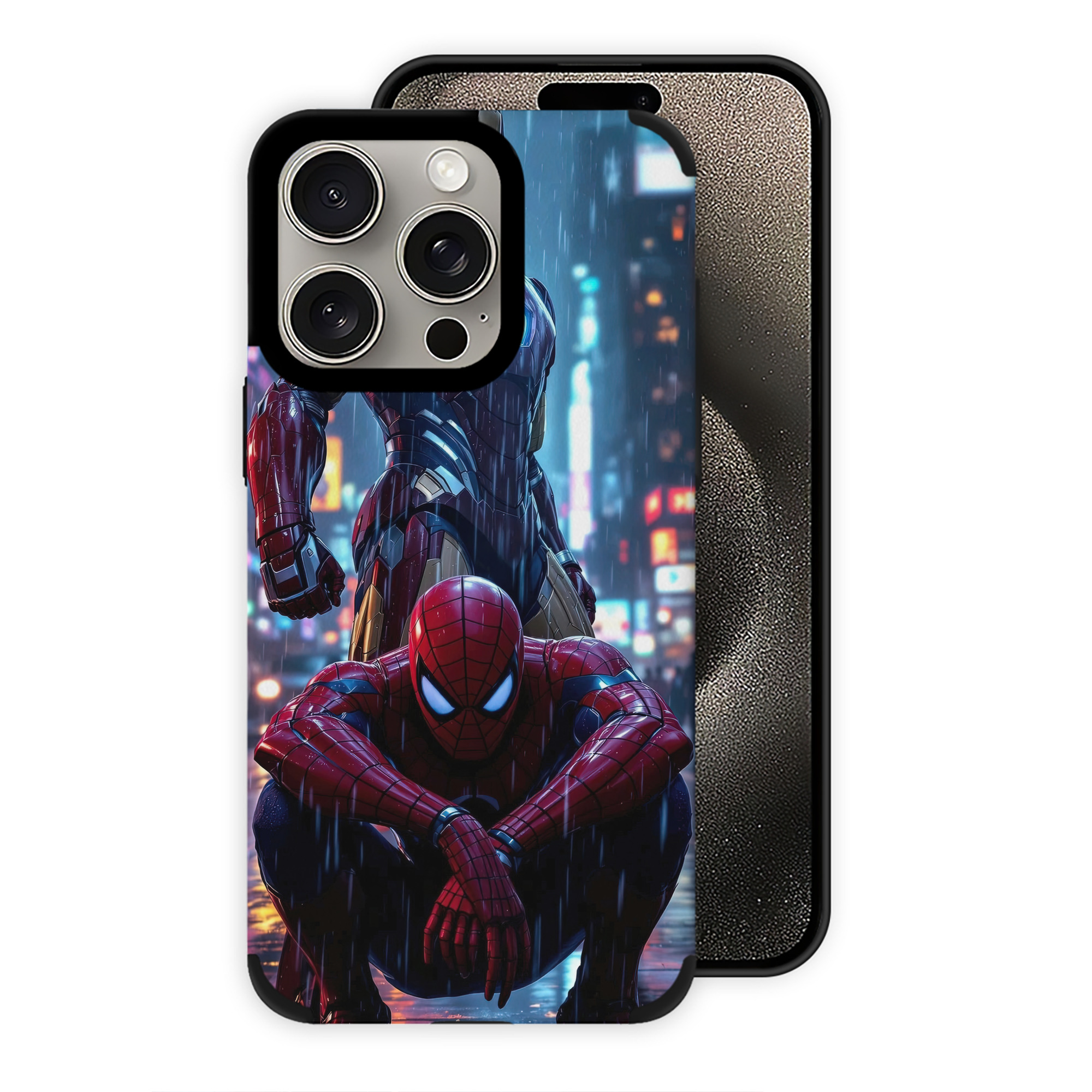 （画像用） Spider Man スパイダーマン 【iPhone15ProMax対応】 PUレザー スマホケース 耐衝撃＆黄変防止