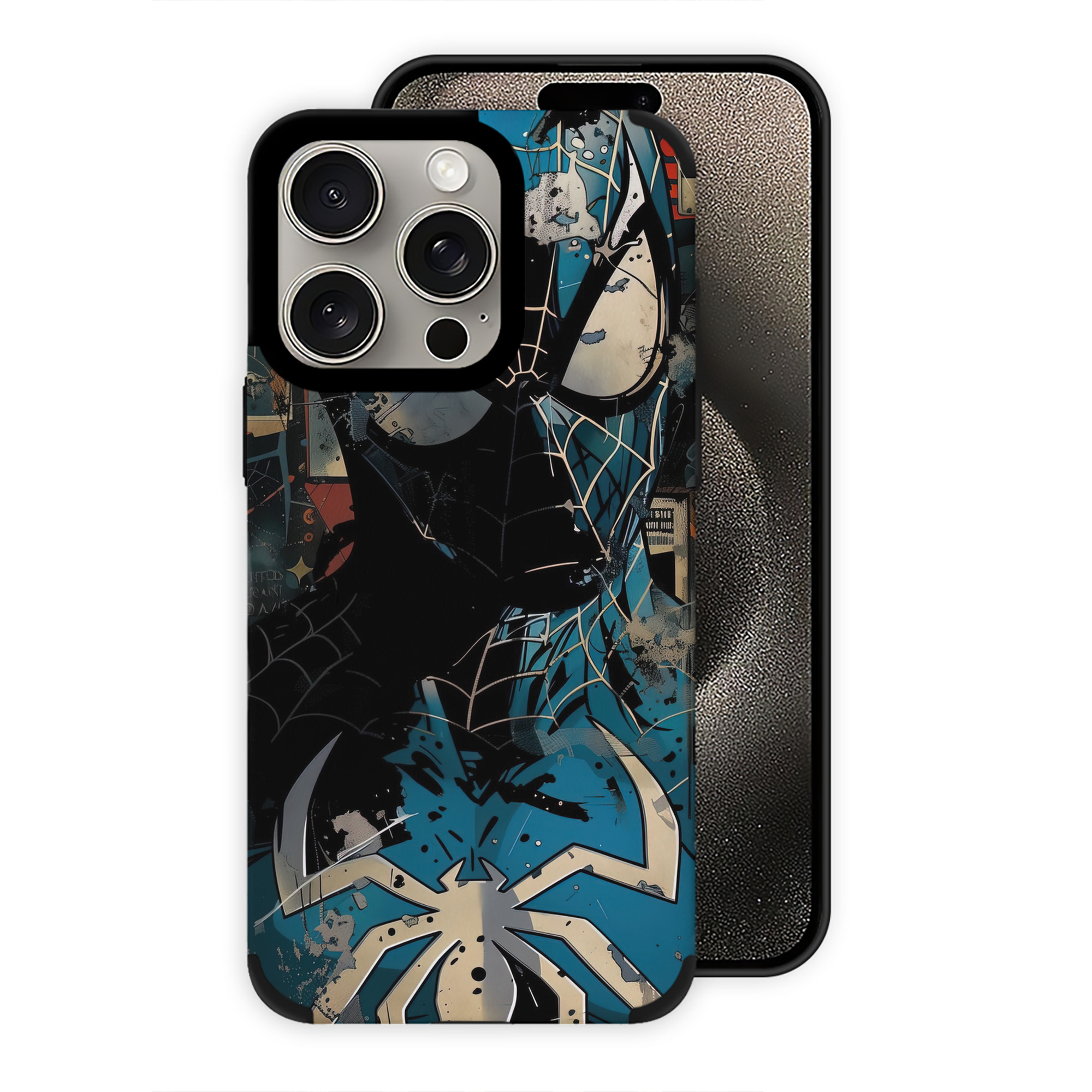 Spider Man スパイダーマン 【iPhone15ProMax対応】 PUレザー スマホケース 耐衝撃＆黄変防止