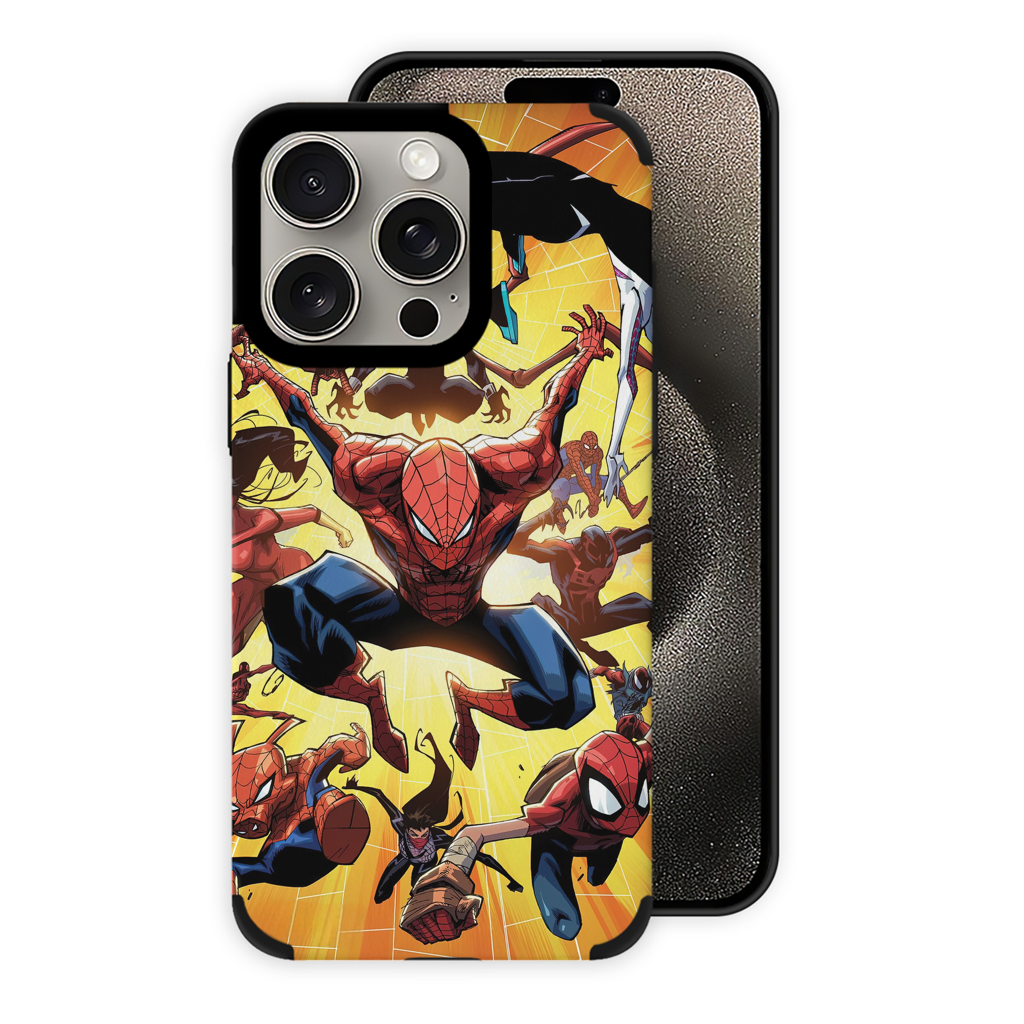 Spider Man スパイダーマン 【iPhone15ProMax対応】 PUレザー スマホケース 耐衝撃＆黄変防止
