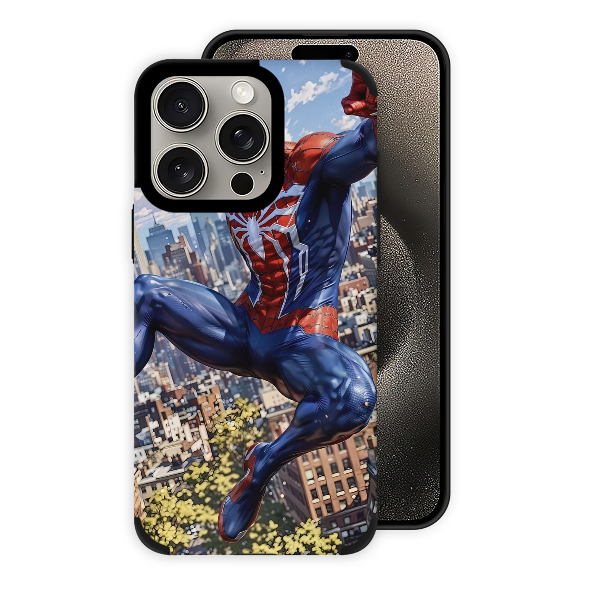 Spider Man スパイダーマン 【iPhone15ProMax対応】 PUレザー スマホケース 耐衝撃＆黄変防止