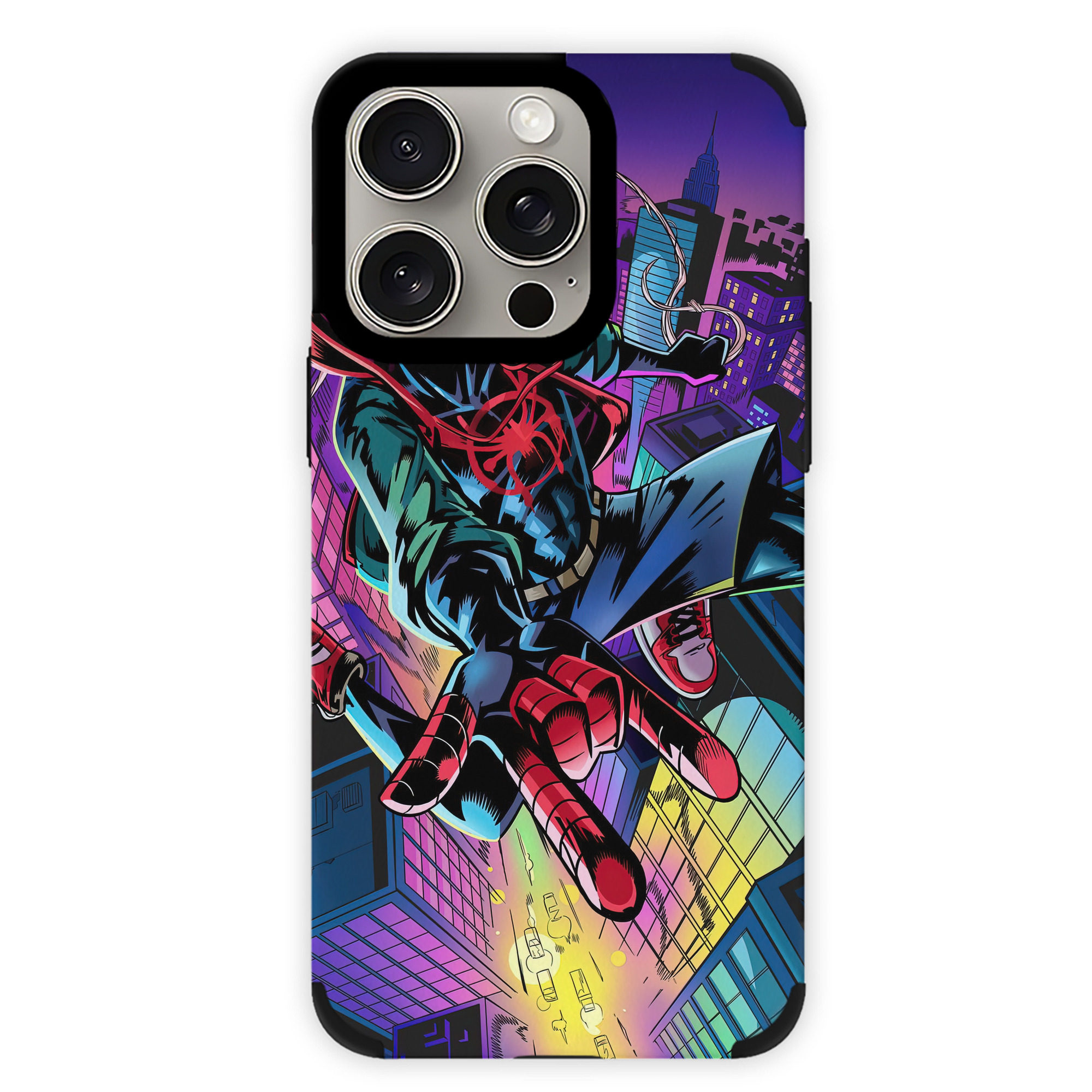 Spider Man スパイダーマン 【iPhone15ProMax対応】 PUレザー スマホケース 耐衝撃＆黄変防止