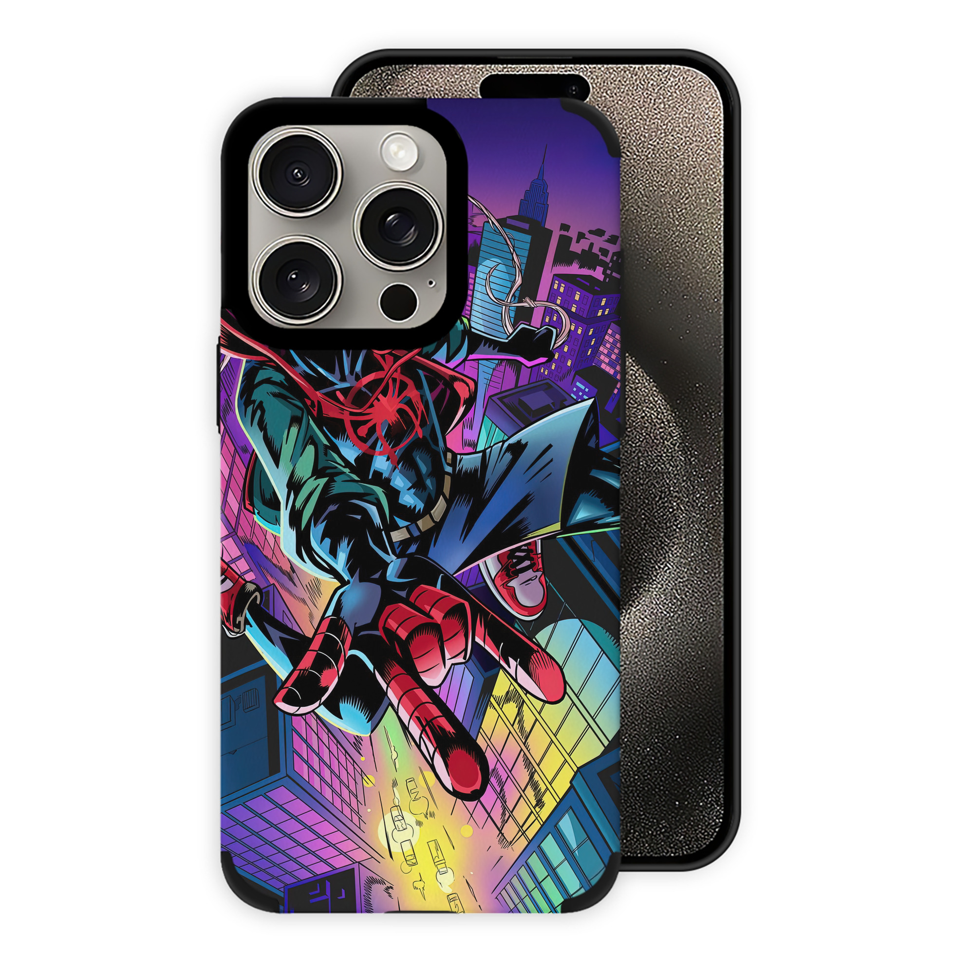 Spider Man スパイダーマン 【iPhone15ProMax対応】 PUレザー スマホケース 耐衝撃＆黄変防止