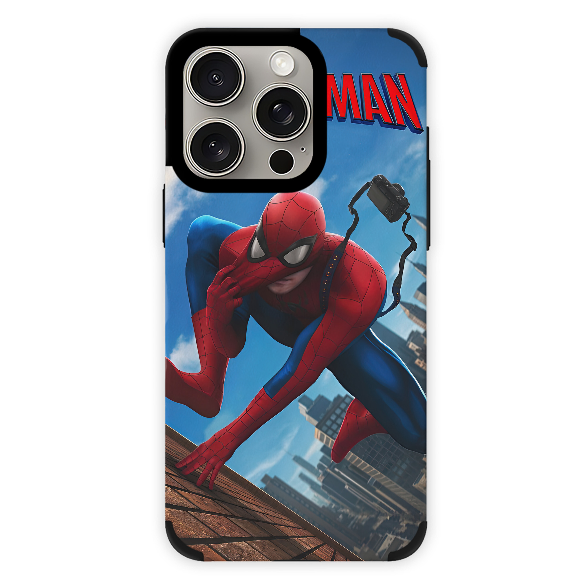 （画像用） Spider Man スパイダーマン 【iPhone15ProMax対応】 PUレザー スマホケース 耐衝撃＆黄変防止