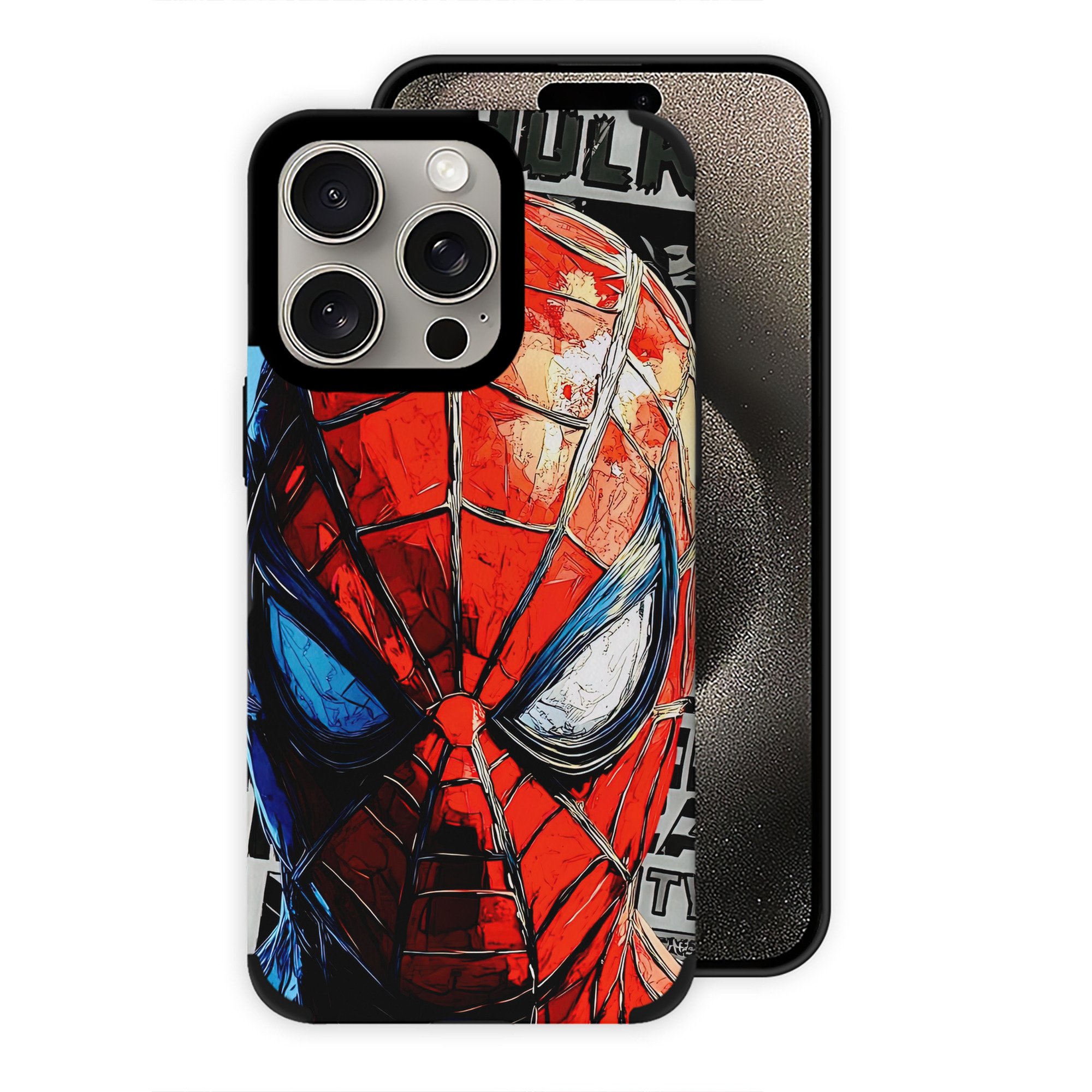 （画像用） Spider Man スパイダーマン 【iPhone15ProMax対応】 PUレザー スマホケース 耐衝撃＆黄変防止