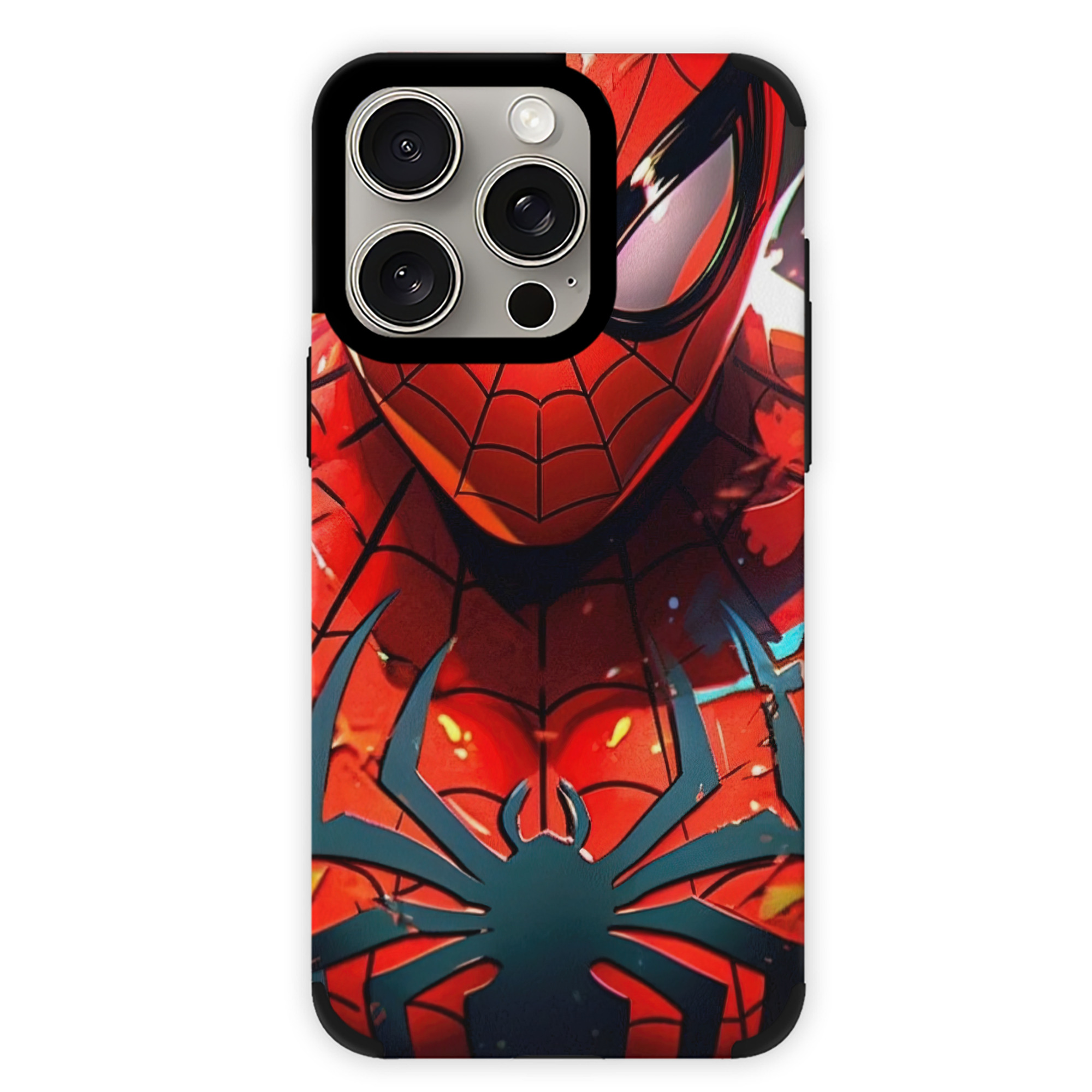 （画像用） Spider Man スパイダーマン 【iPhone15ProMax対応】 PUレザー スマホケース 耐衝撃＆黄変防止
