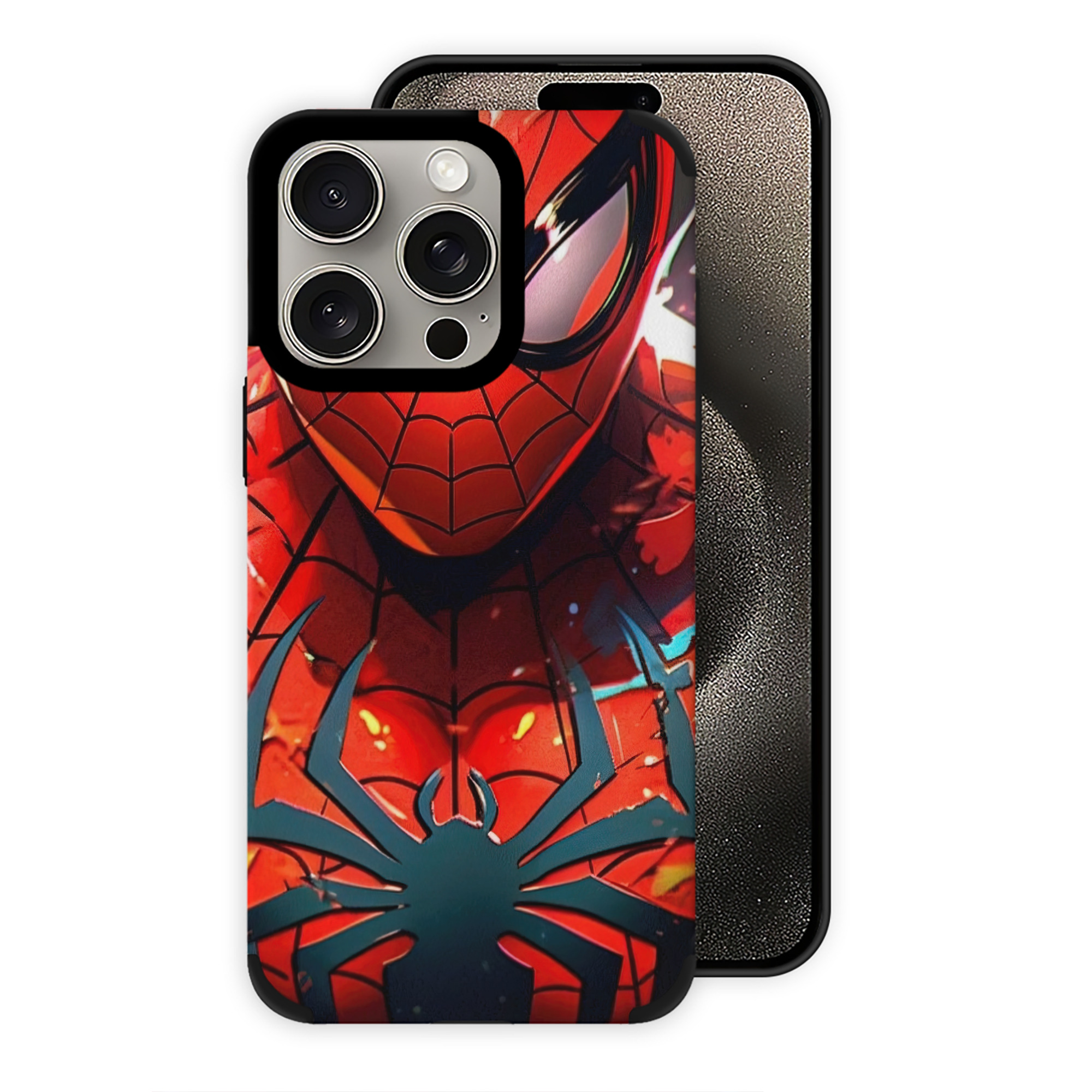 （画像用） Spider Man スパイダーマン 【iPhone15ProMax対応】 PUレザー スマホケース 耐衝撃＆黄変防止
