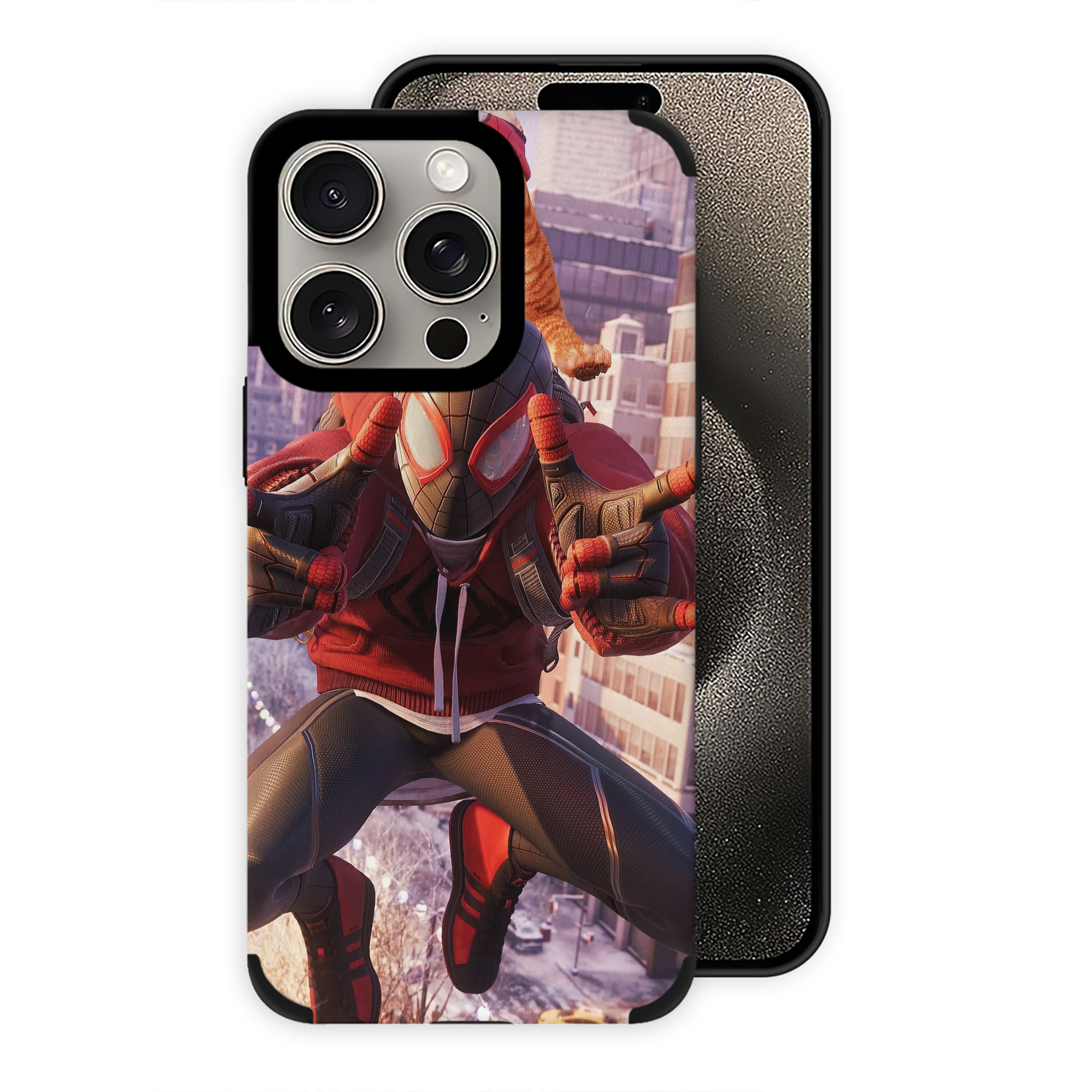 Spider Man スパイダーマン 【iPhone15ProMax対応】 PUレザー スマホケース 耐衝撃＆黄変防止