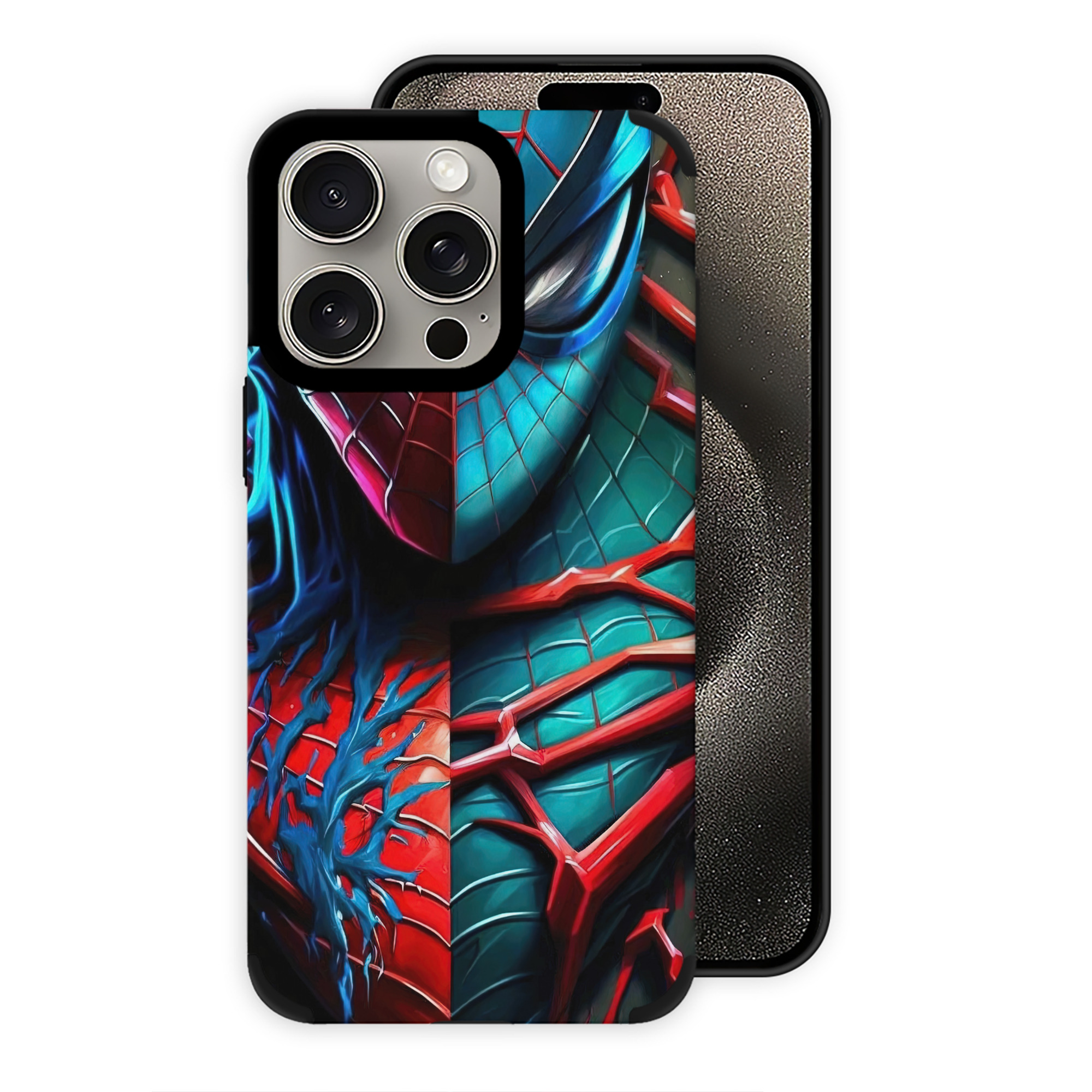（画像用） Spider Man スパイダーマン 【iPhone15ProMax対応】 PUレザー スマホケース 耐衝撃＆黄変防止