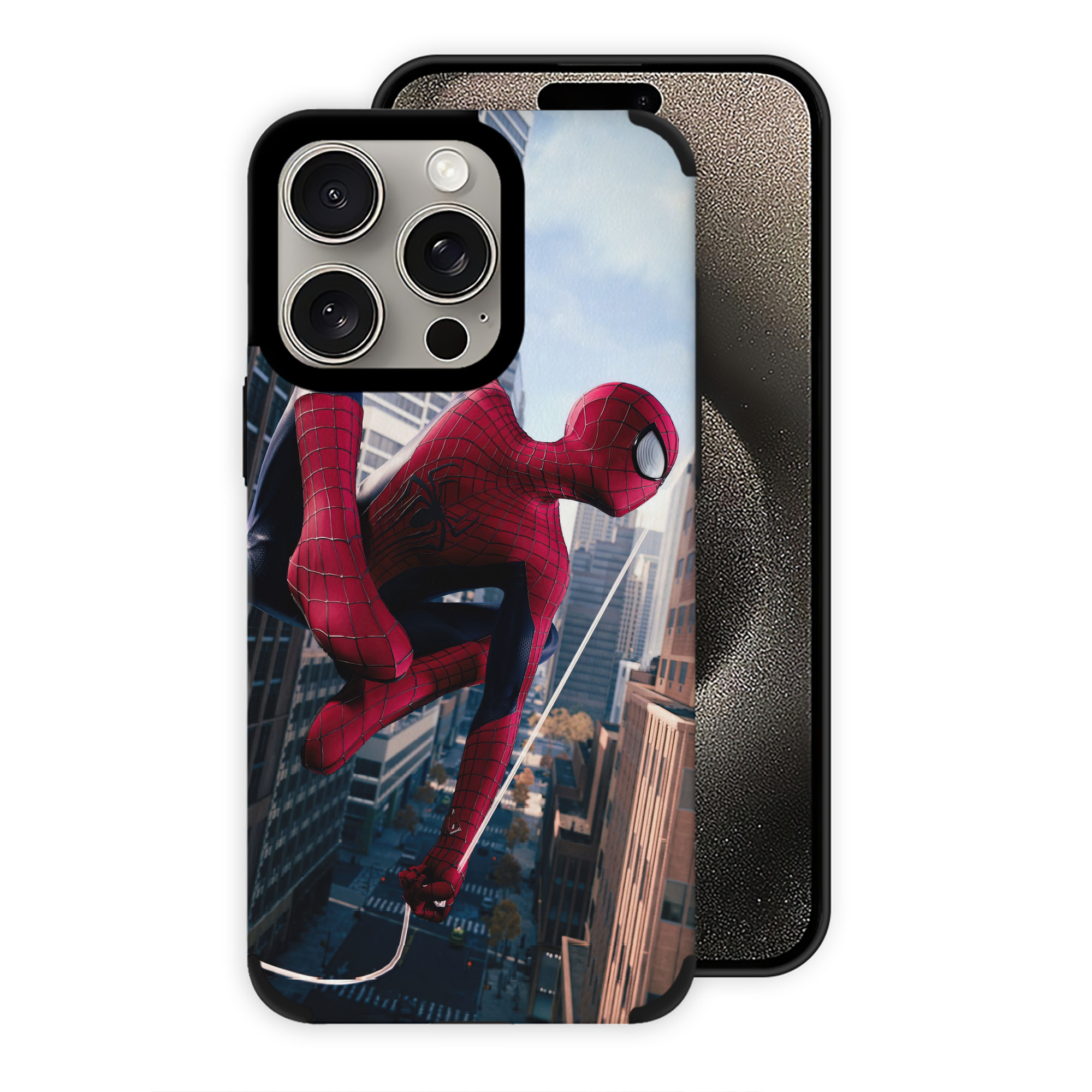 Spider Man スパイダーマン 【iPhone15ProMax対応】 PUレザー スマホケース 耐衝撃＆黄変防止