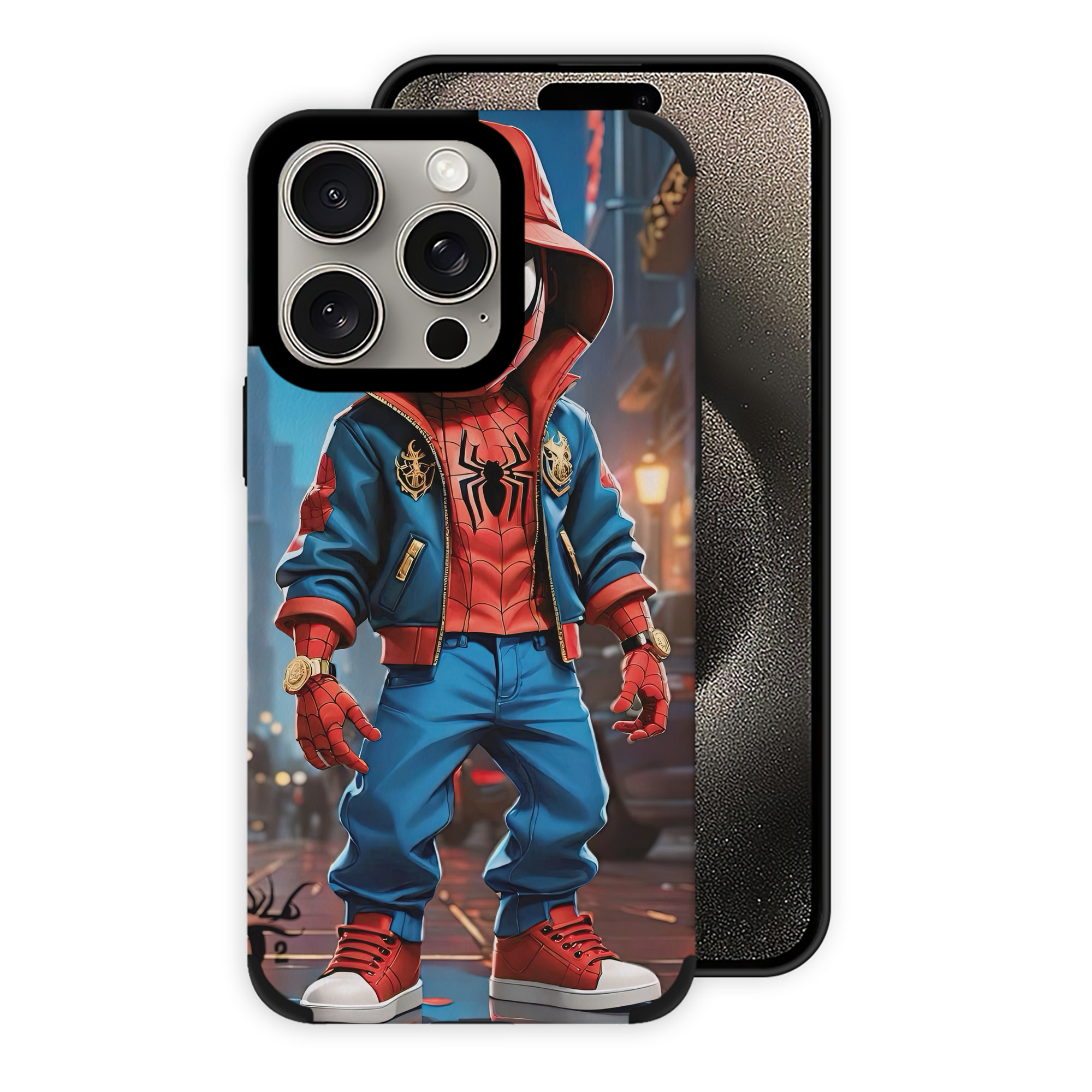 Spider Man スパイダーマン 【iPhone15ProMax対応】 PUレザー スマホケース 耐衝撃＆黄変防止