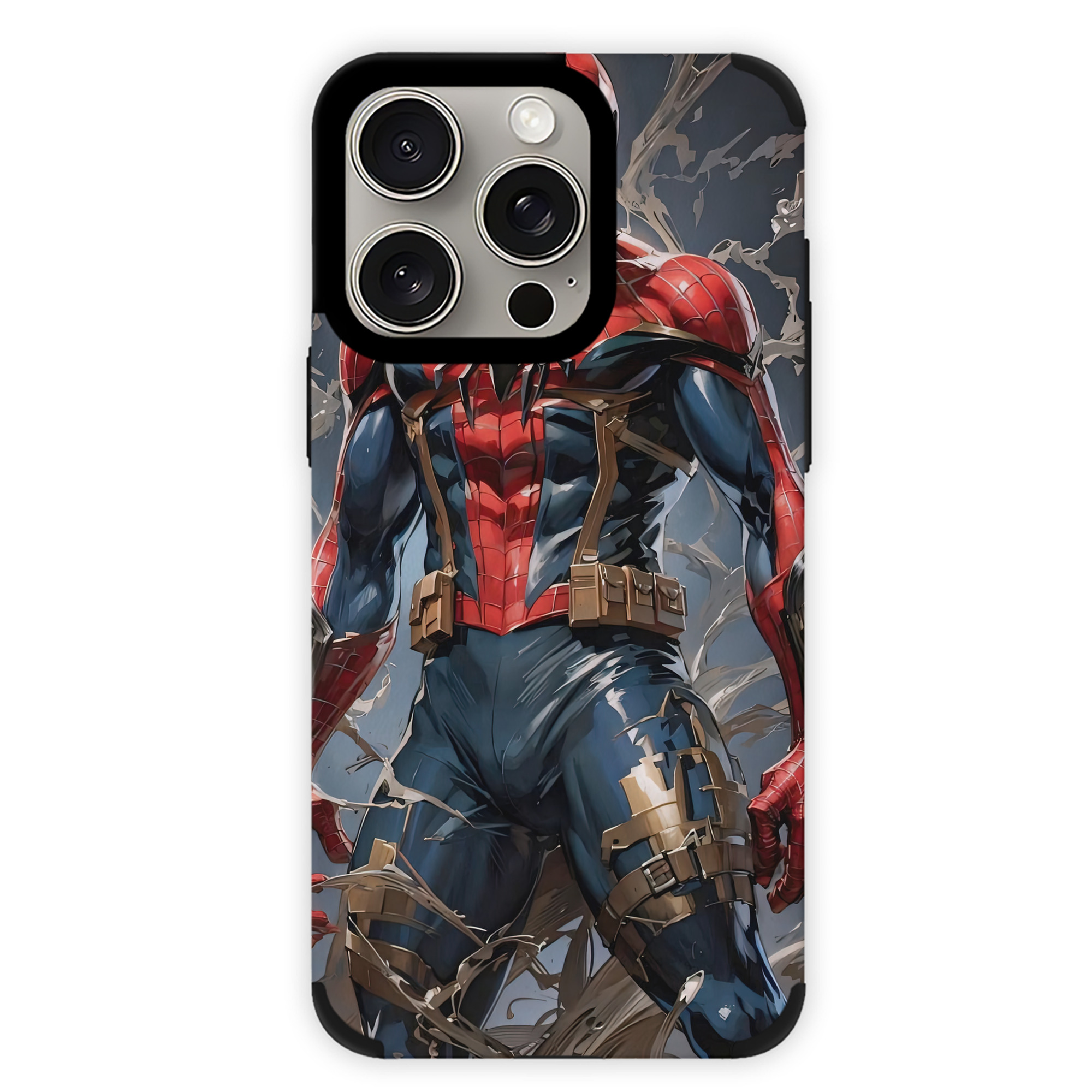 （画像用） Spider Man スパイダーマン 【iPhone15ProMax対応】 PUレザー スマホケース 耐衝撃＆黄変防止