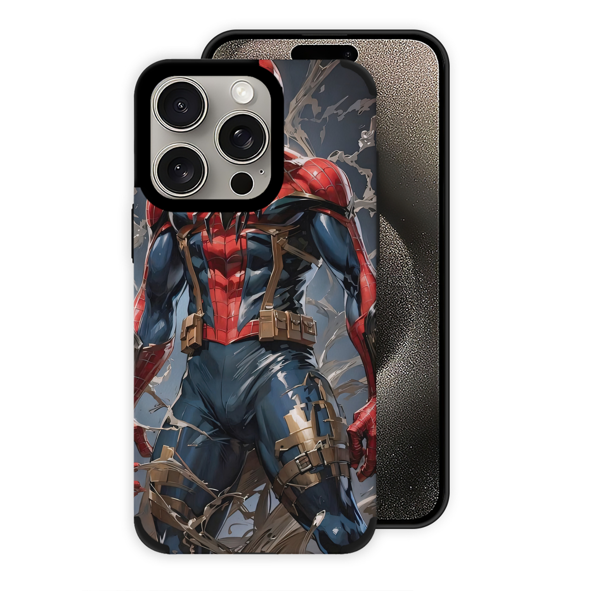 （画像用） Spider Man スパイダーマン 【iPhone15ProMax対応】 PUレザー スマホケース 耐衝撃＆黄変防止