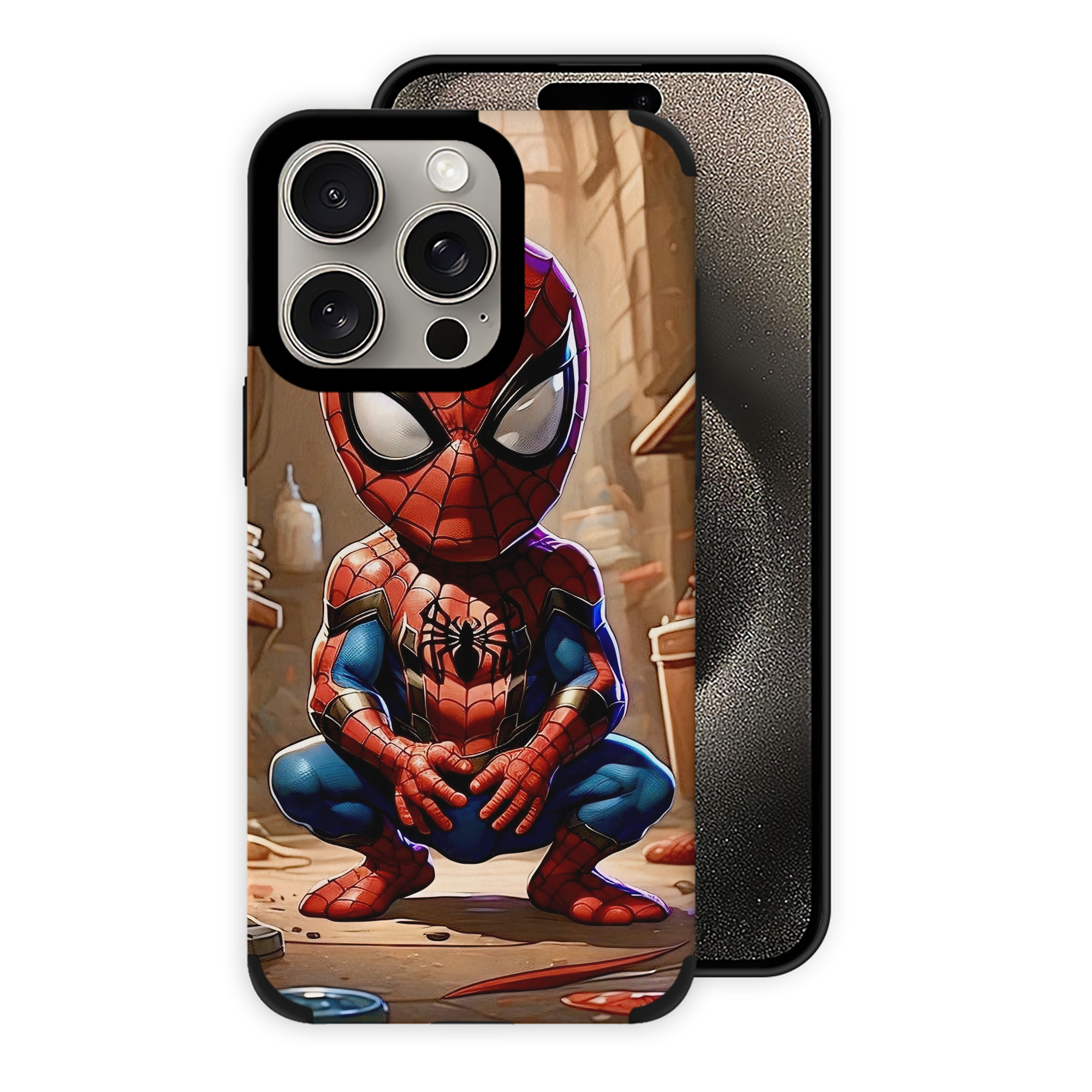 Spider Man スパイダーマン 【iPhone15ProMax対応】 PUレザー スマホケース 耐衝撃＆黄変防止