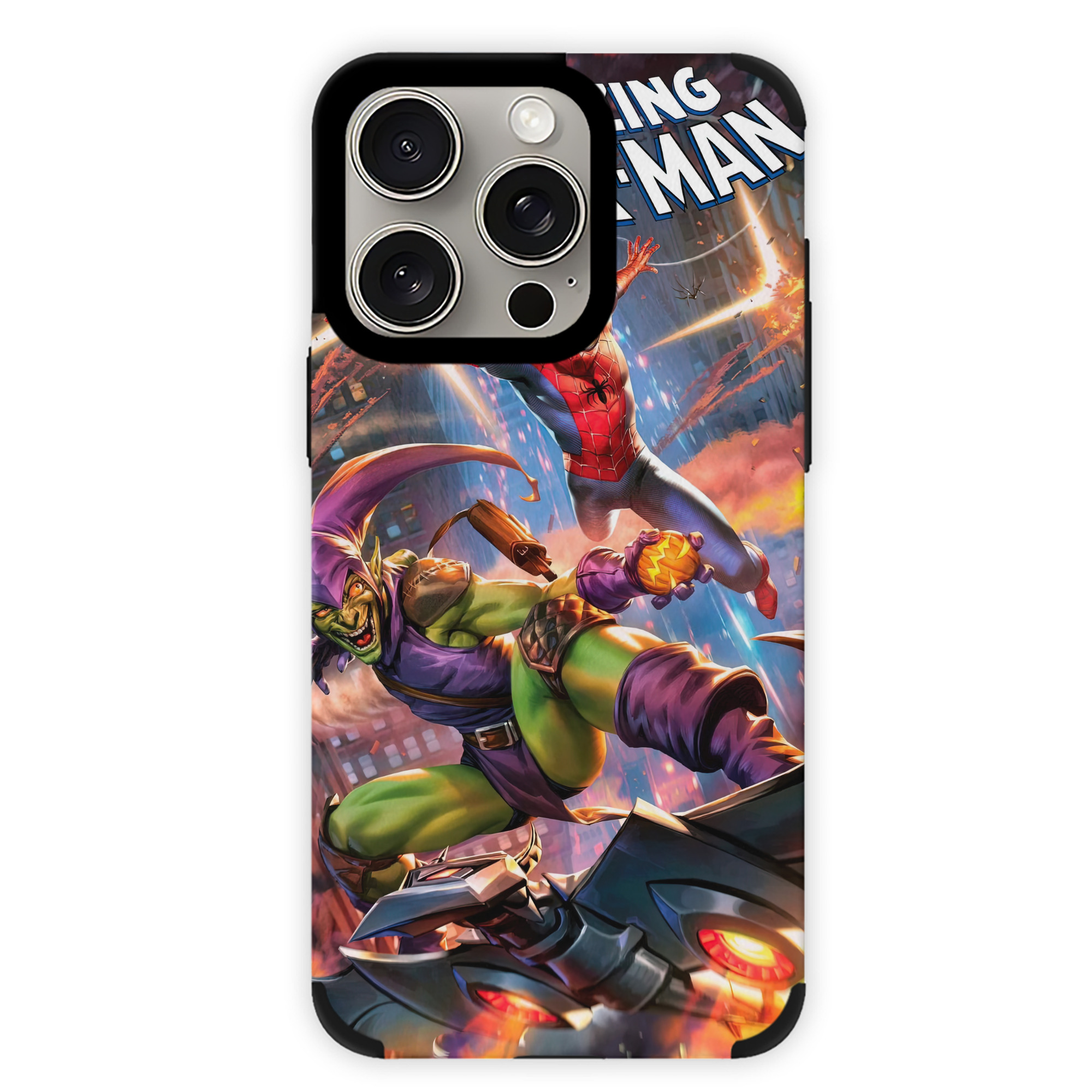 Spider Man スパイダーマン 【iPhone15ProMax対応】 PUレザー スマホケース 耐衝撃＆黄変防止