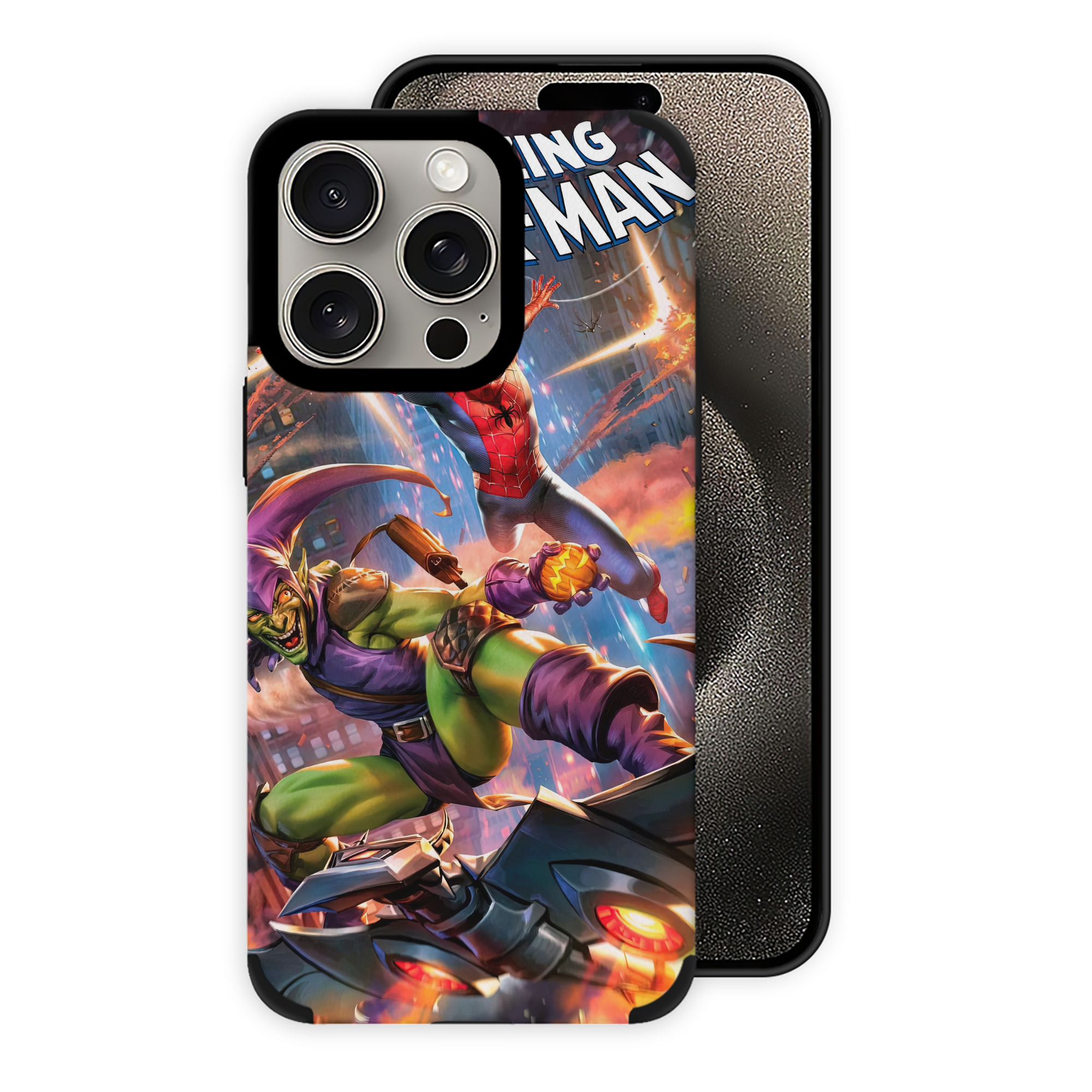 Spider Man スパイダーマン 【iPhone15ProMax対応】 PUレザー スマホケース 耐衝撃＆黄変防止