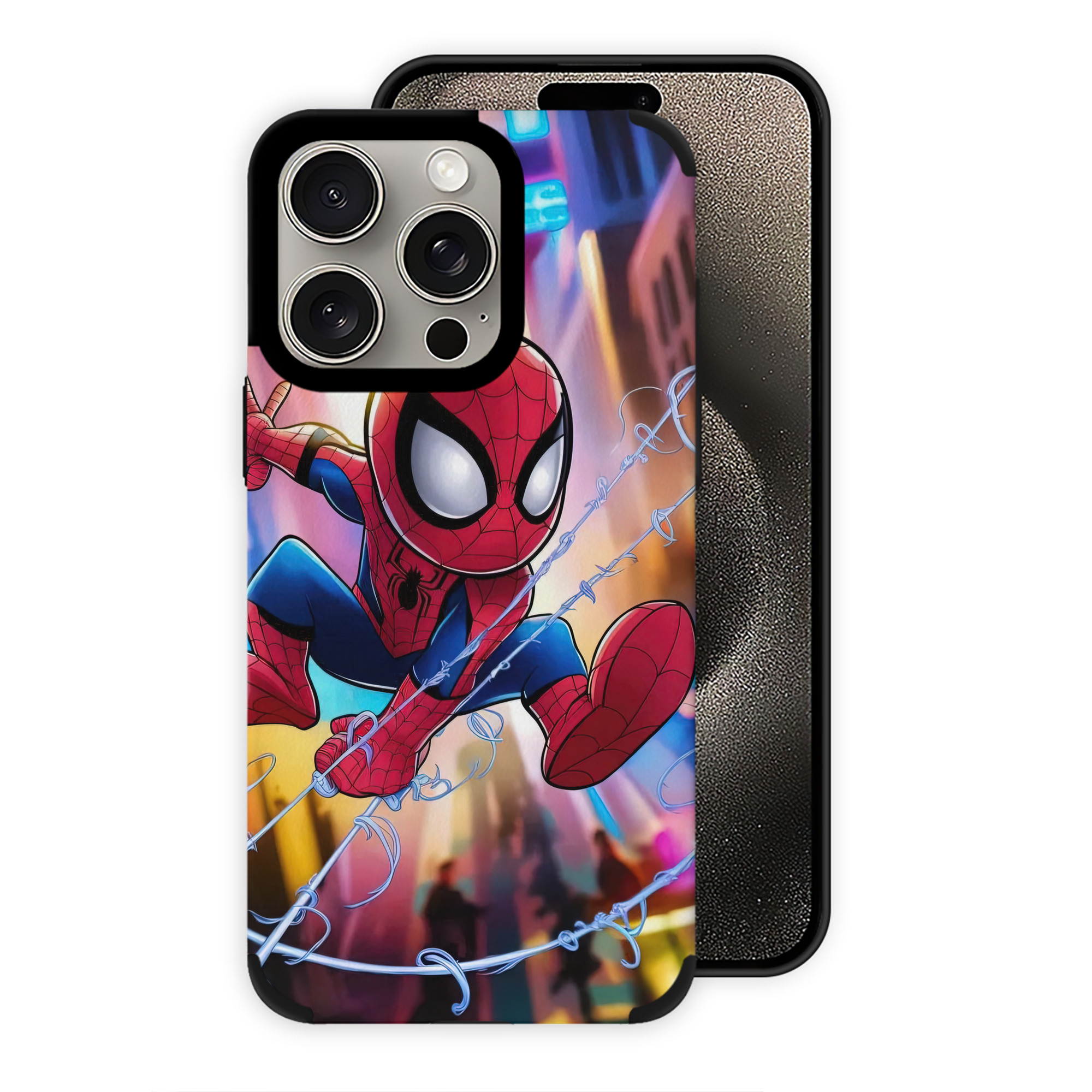 Spider Man スパイダーマン 【iPhone15ProMax対応】 PUレザー スマホケース 耐衝撃＆黄変防止