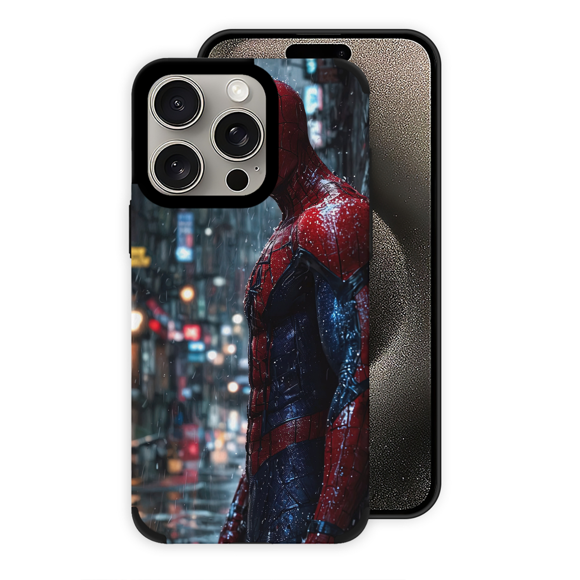 （画像用） Spider Man スパイダーマン 【iPhone15ProMax対応】 PUレザー スマホケース 耐衝撃＆黄変防止