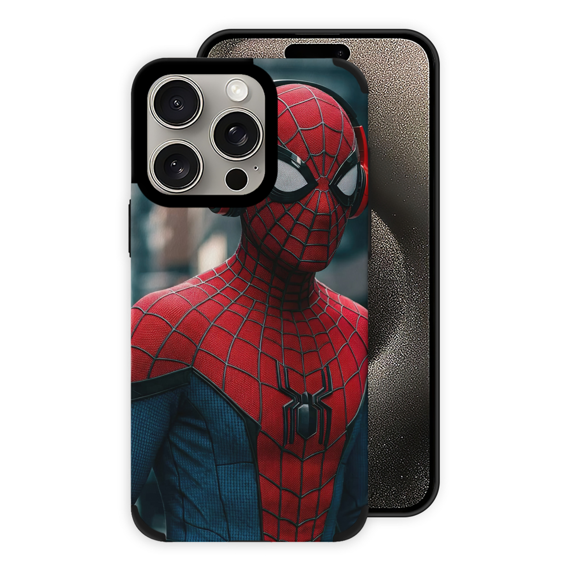 （画像用） Spider Man スパイダーマン 【iPhone15ProMax対応】 PUレザー スマホケース 耐衝撃＆黄変防止