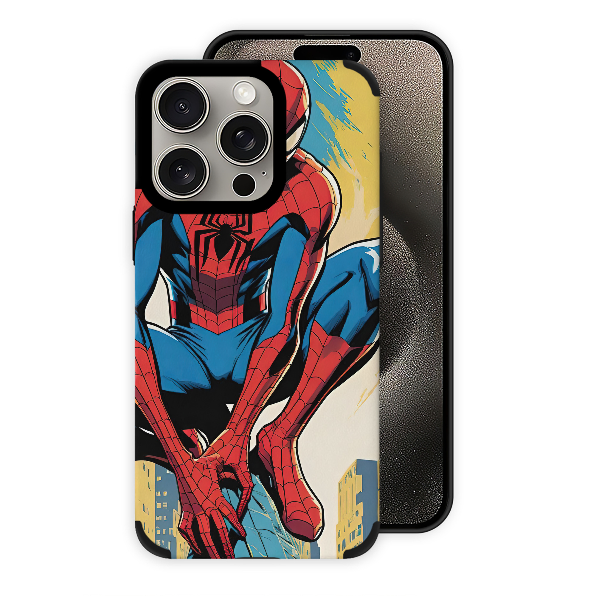 Spider Man スパイダーマン 【iPhone15ProMax対応】 PUレザー スマホケース 耐衝撃＆黄変防止