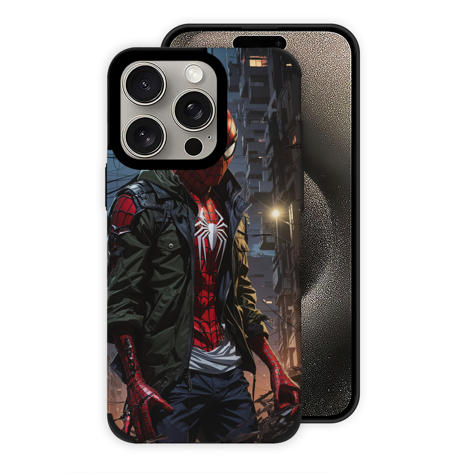 Spider Man スパイダーマン 【iPhone15ProMax対応】 PUレザー スマホケース 耐衝撃＆黄変防止