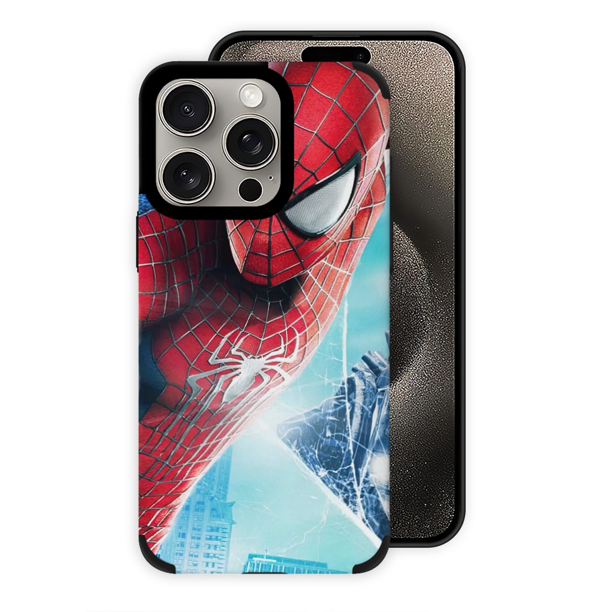 Spider Man スパイダーマン 【iPhone15ProMax対応】 PUレザー スマホケース 耐衝撃＆黄変防止